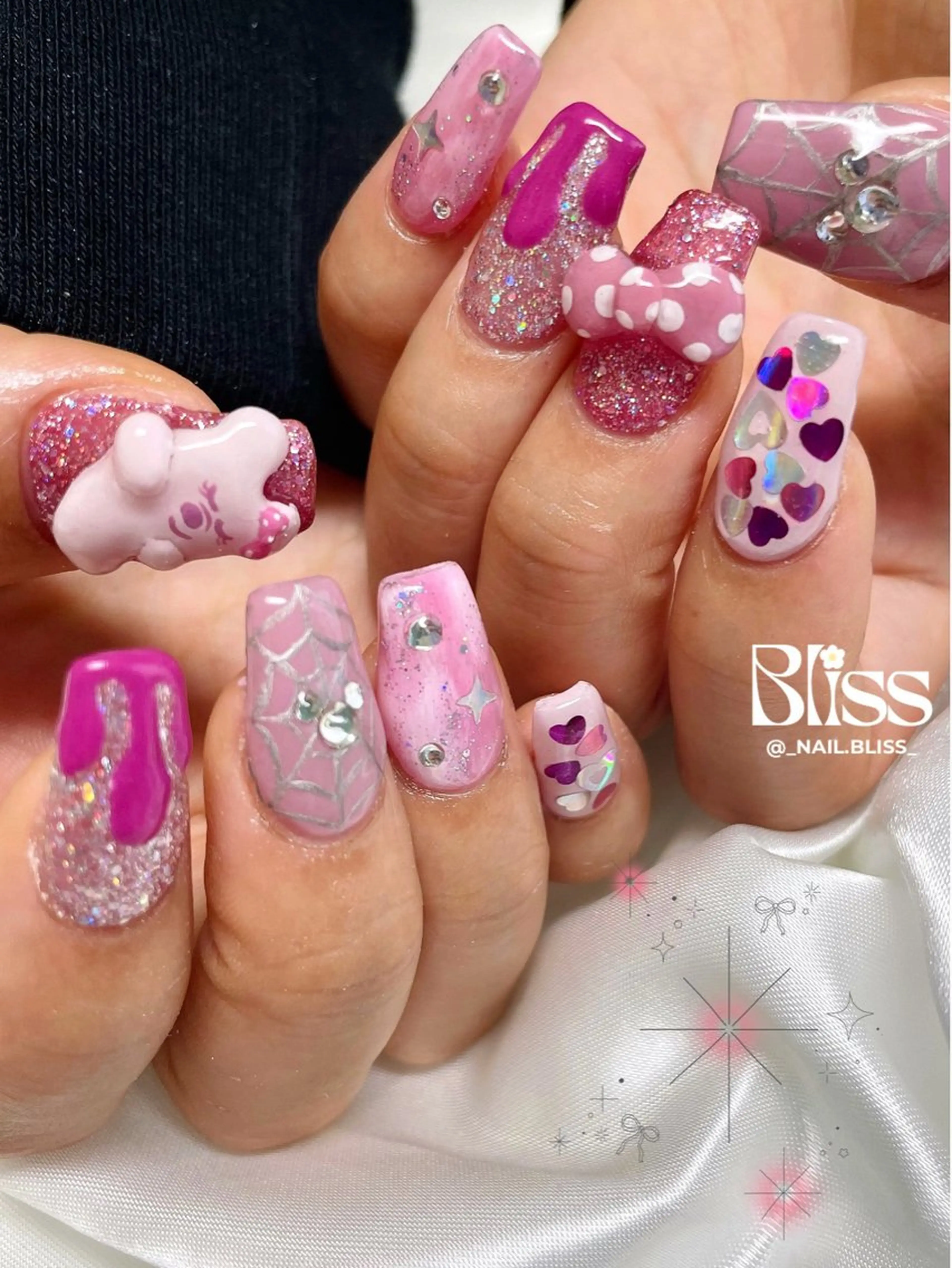 ネイル ガーリー ハロウィン ハンドネイル NAIL BLISSのネイルデザイン