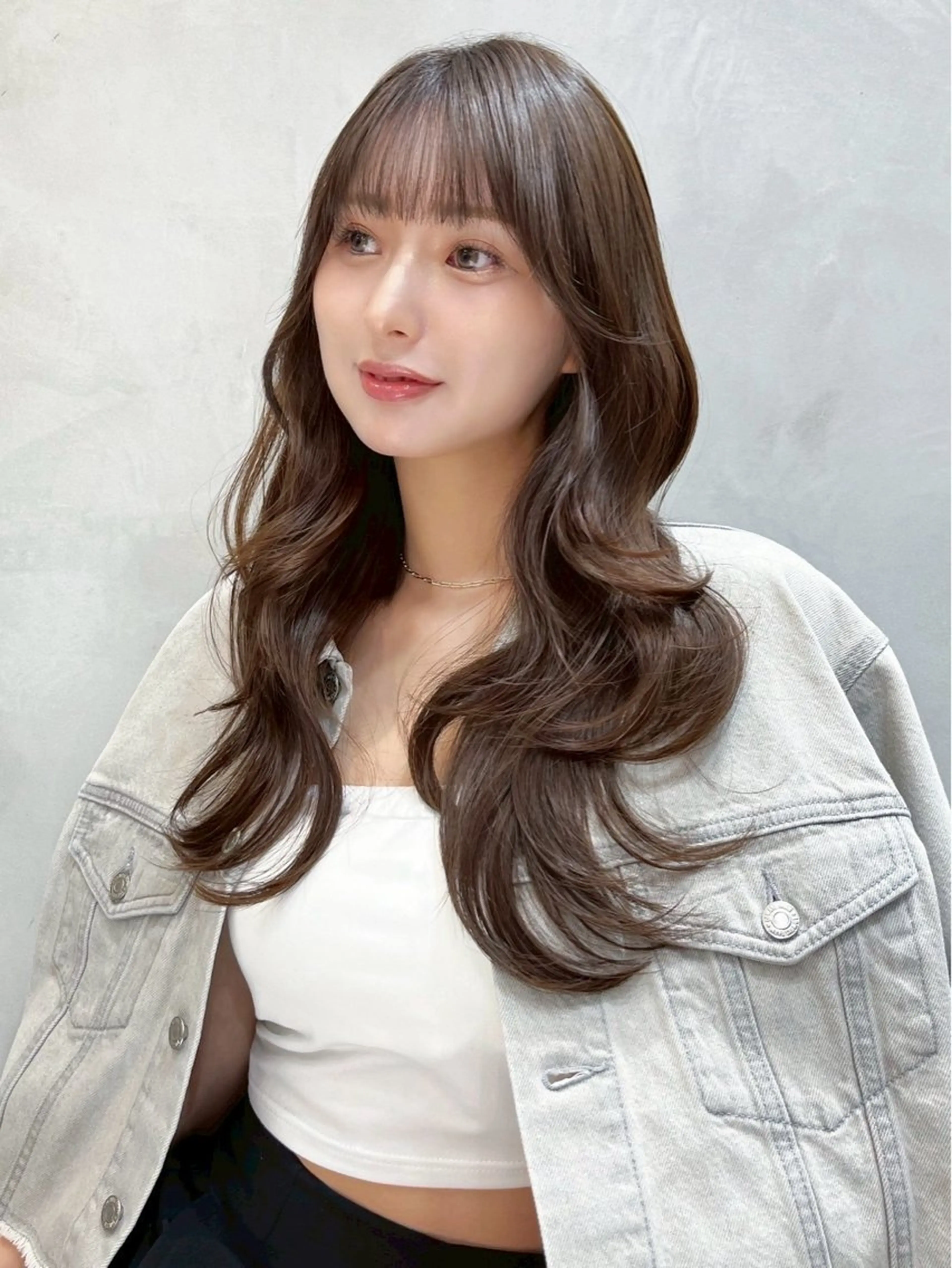 ロング 大宮🩵韓国ヘア 毛流れ🫧☁️まいのヘアスタイル