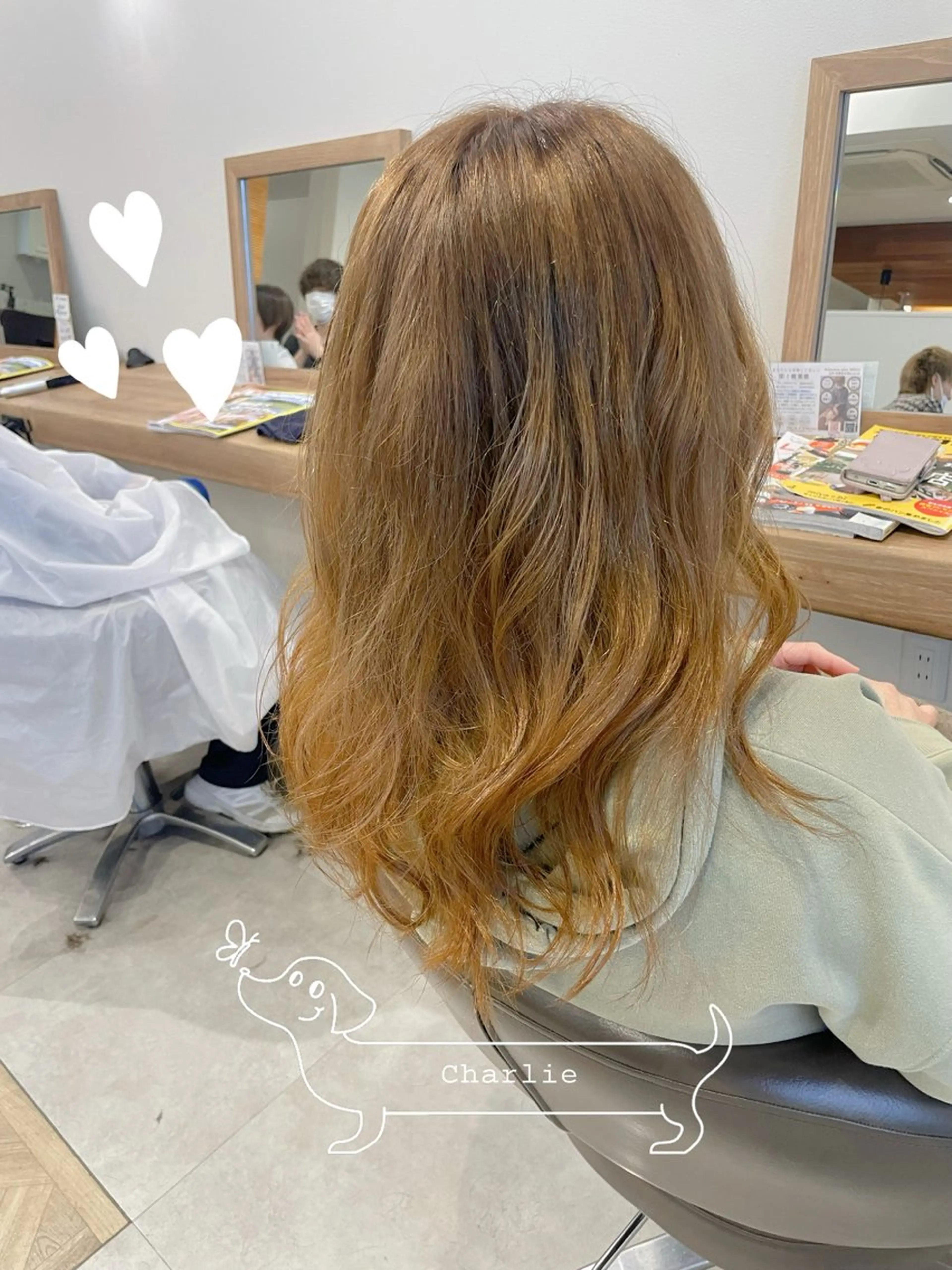 ロング カラー 山越 美裕樹のヘアスタイル