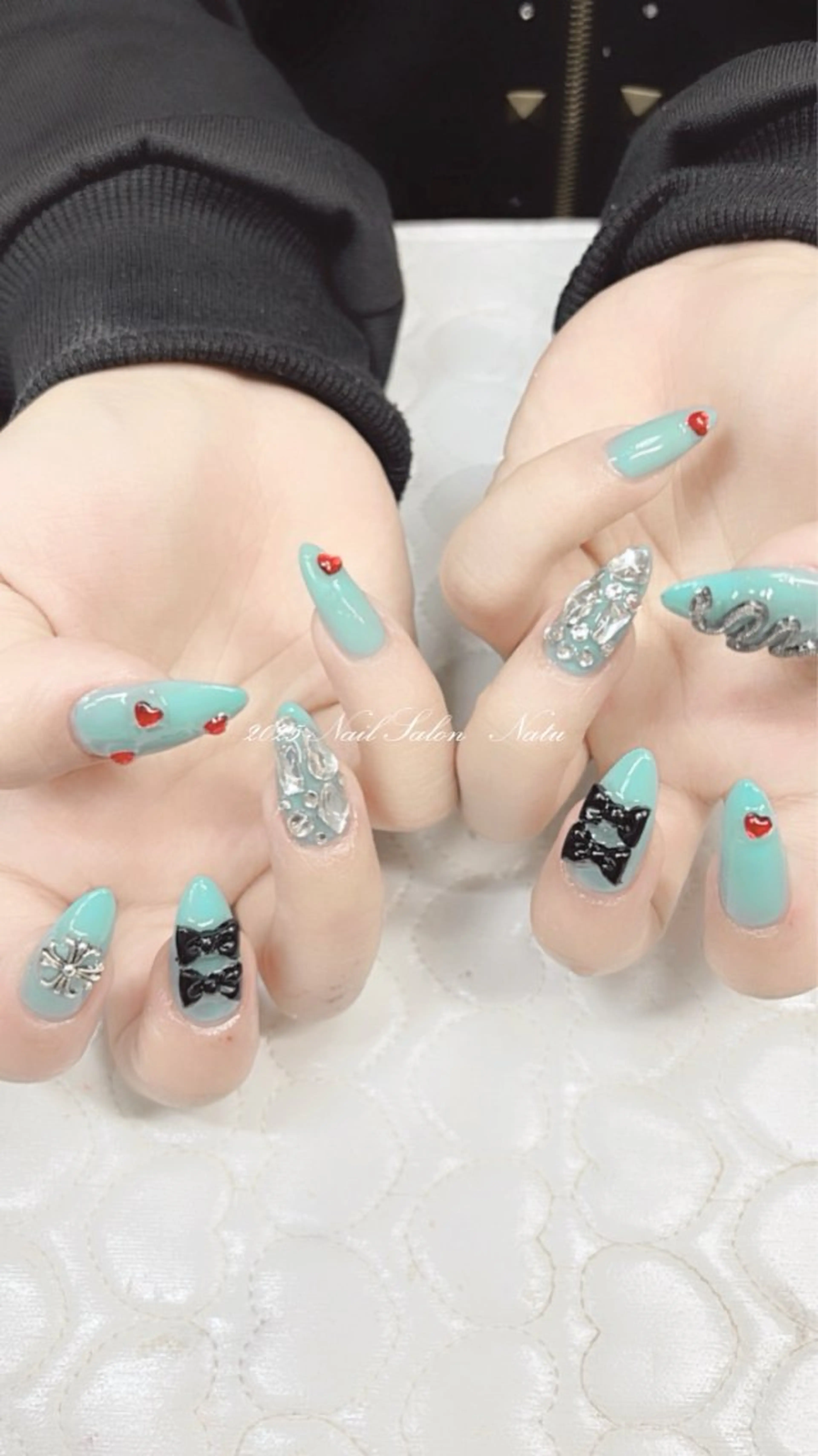 ネイル 長さ出し ロングネイル nailsalon　 Natuのネイルデザイン