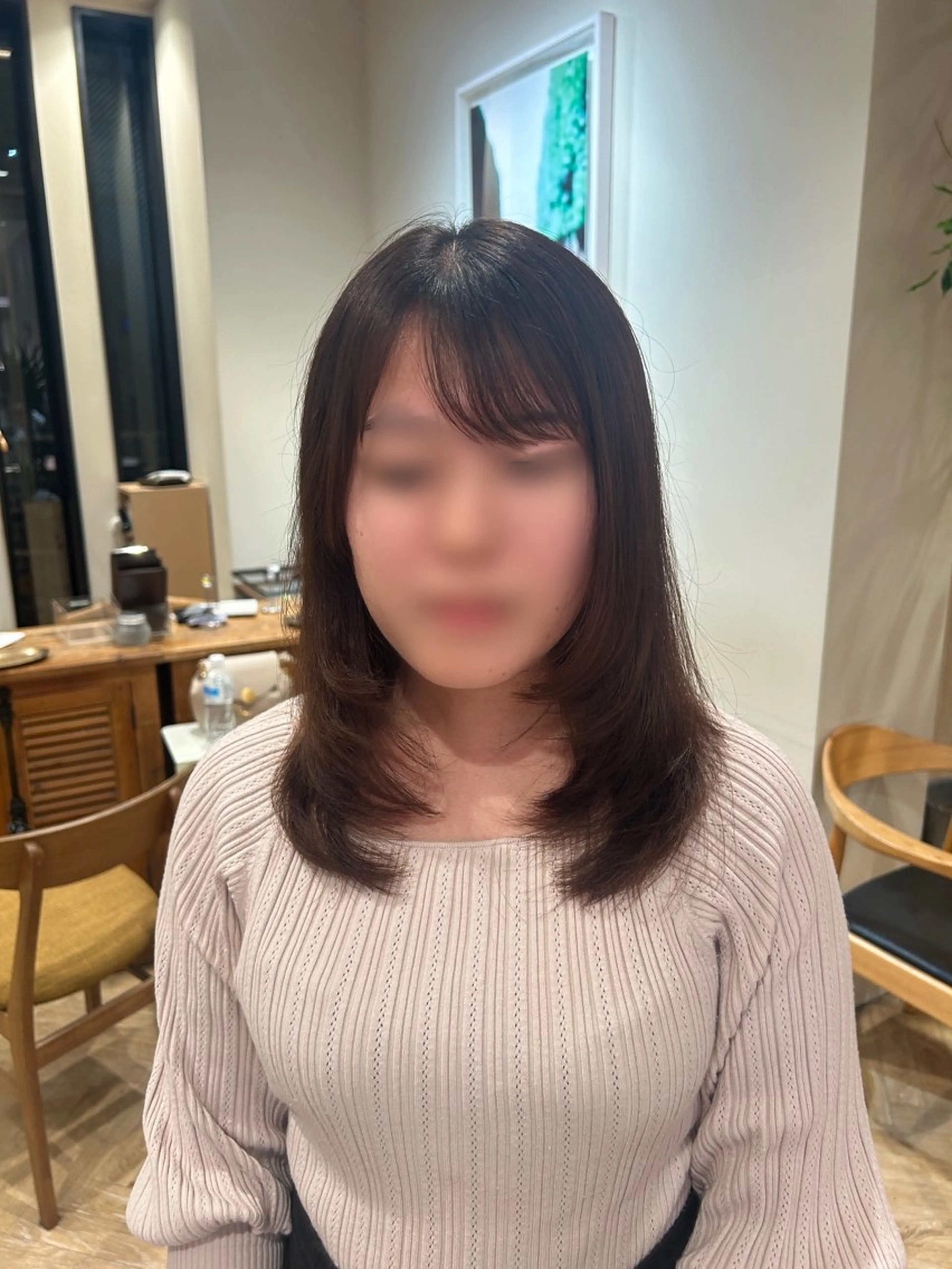ミディアム 丸みボブ/ショート /大山杏奈🌙のヘアスタイル
