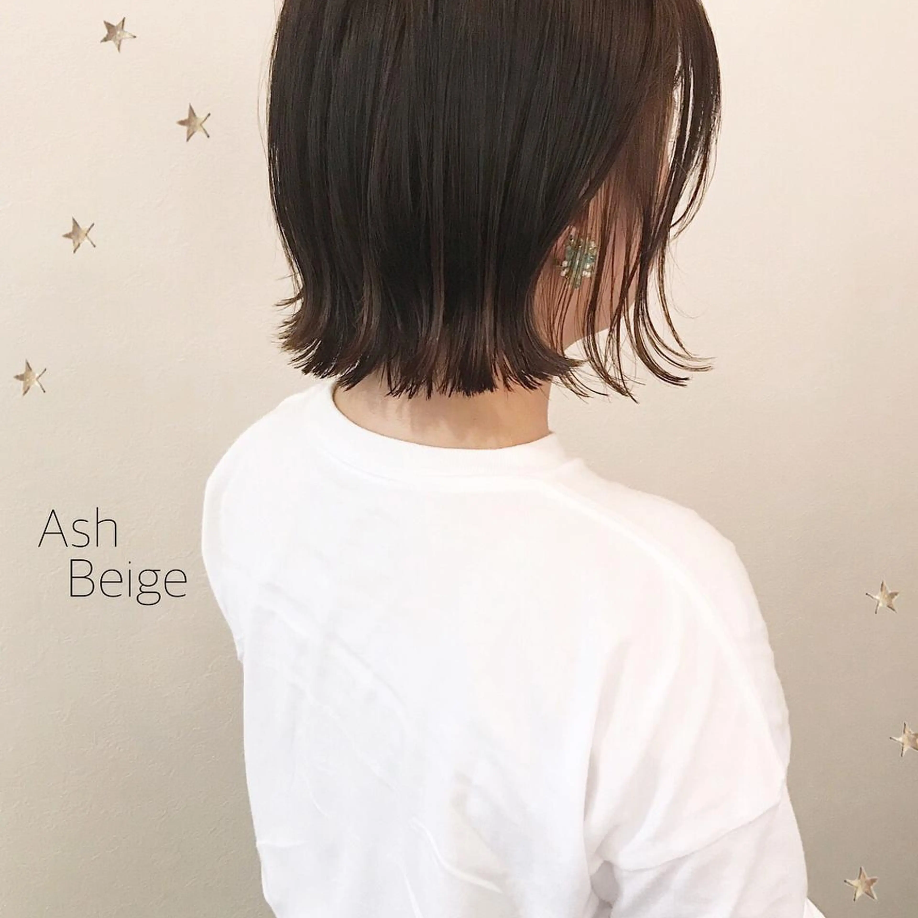 ミディアム カラー 市川 千夏のヘアスタイル