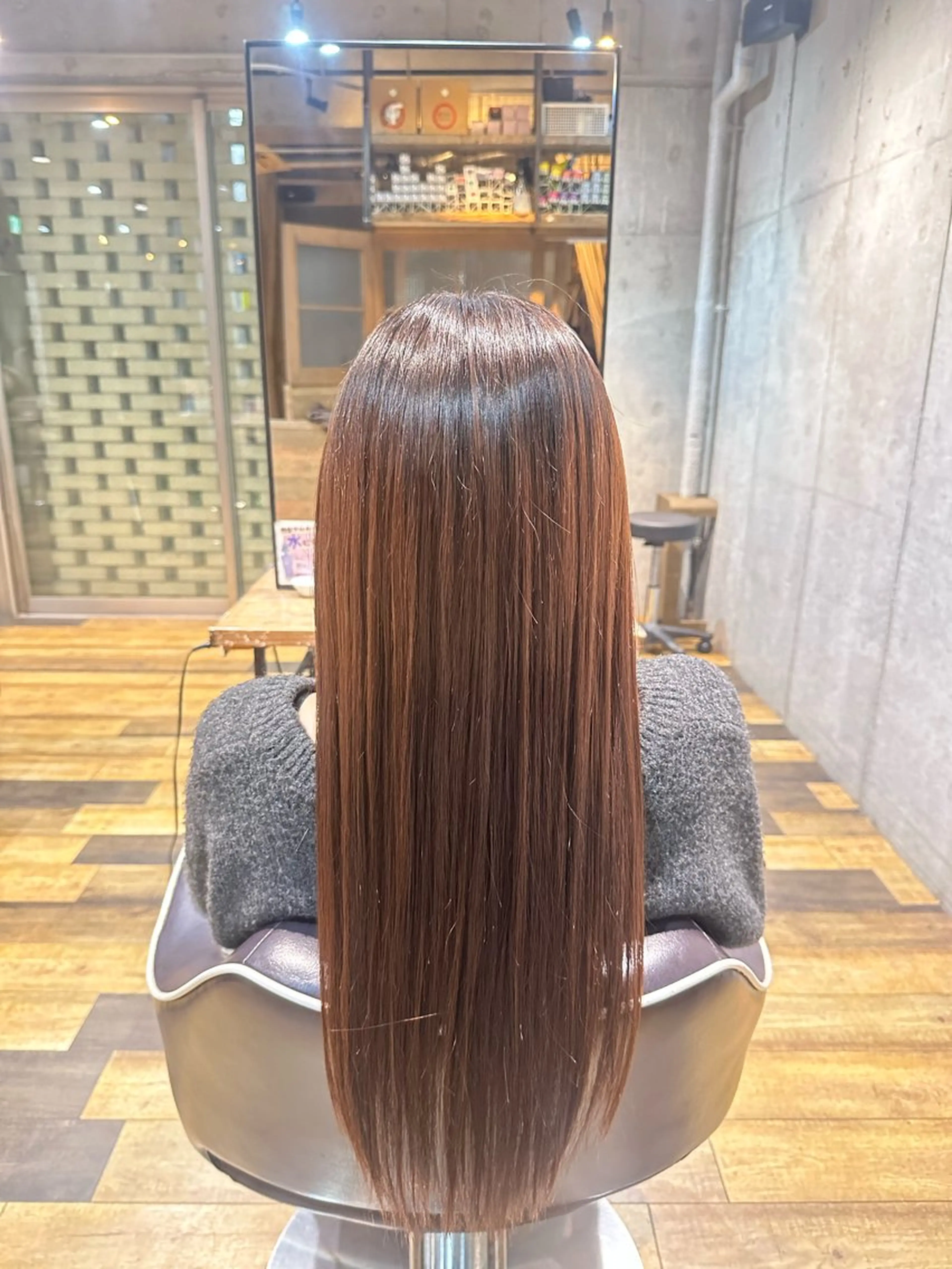 ロング 縮毛矯正 flannel 優介のヘアスタイル