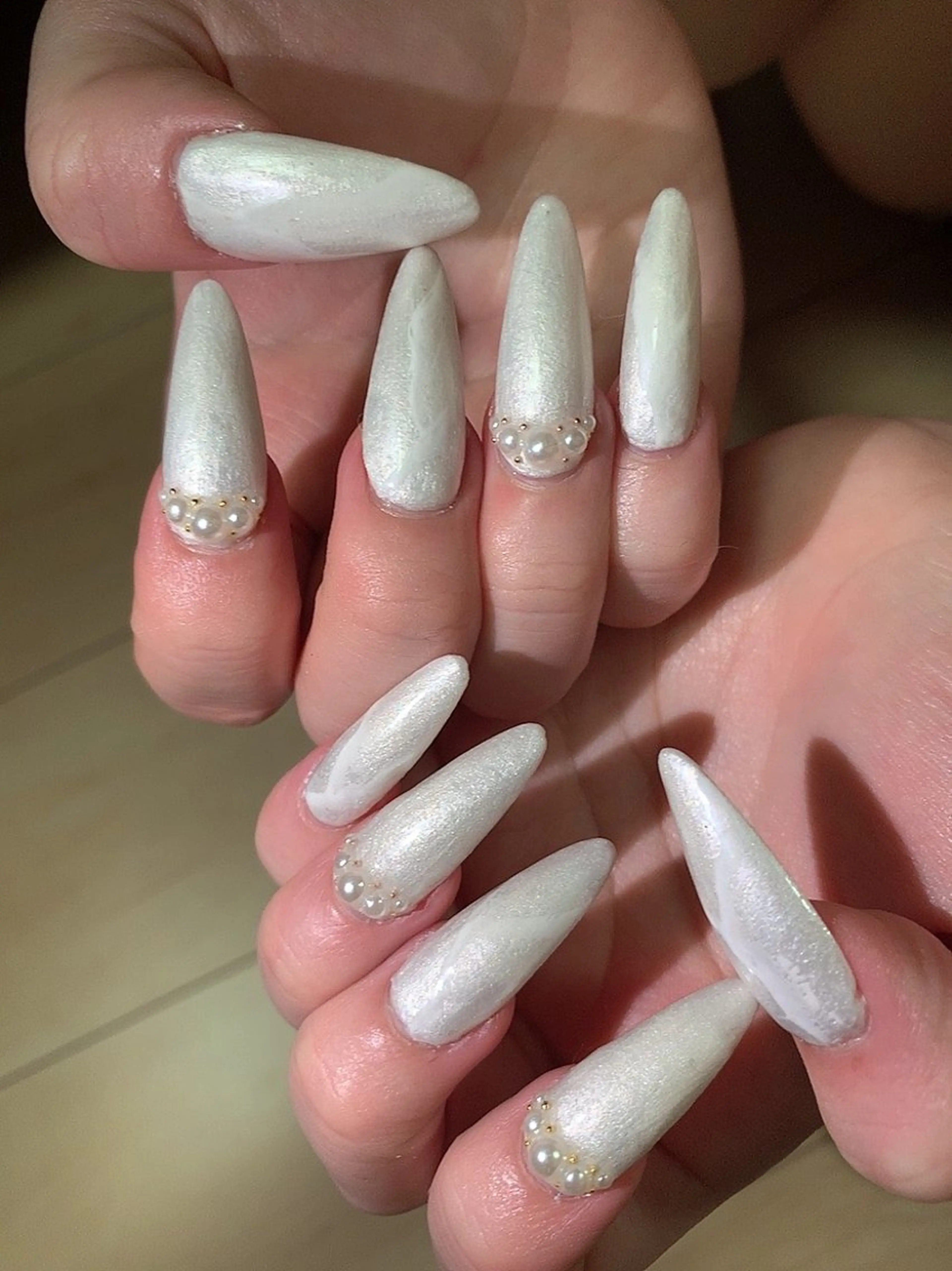 ネイル 大理石ネイル(マーブル) 中西 美羽のネイルデザイン