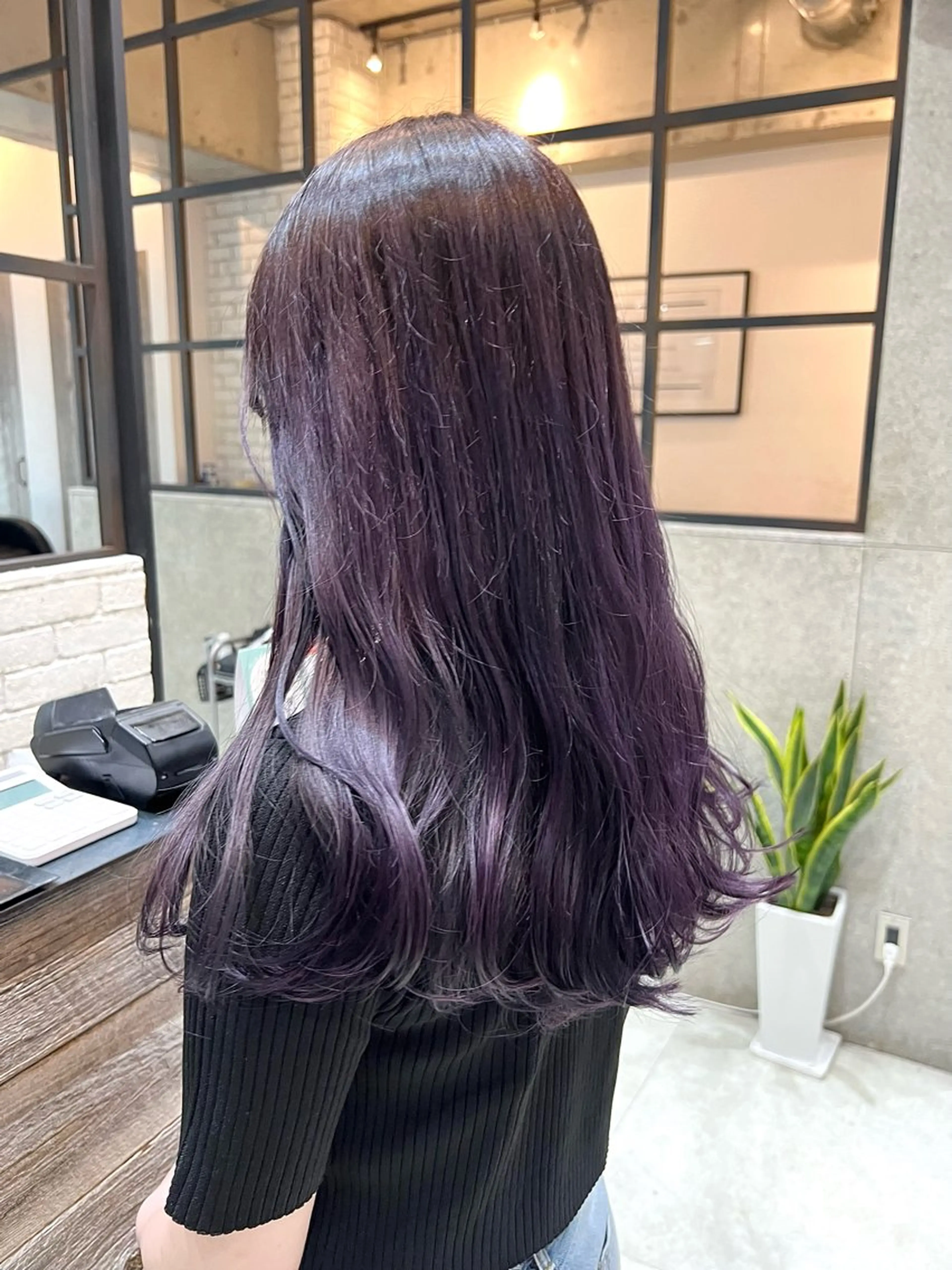 ロング カラー ラベンダーカラー カット ヘアカラー トリートメント 🌿ニュアンス/髪質 改善🌿Fukudaのヘアスタイル