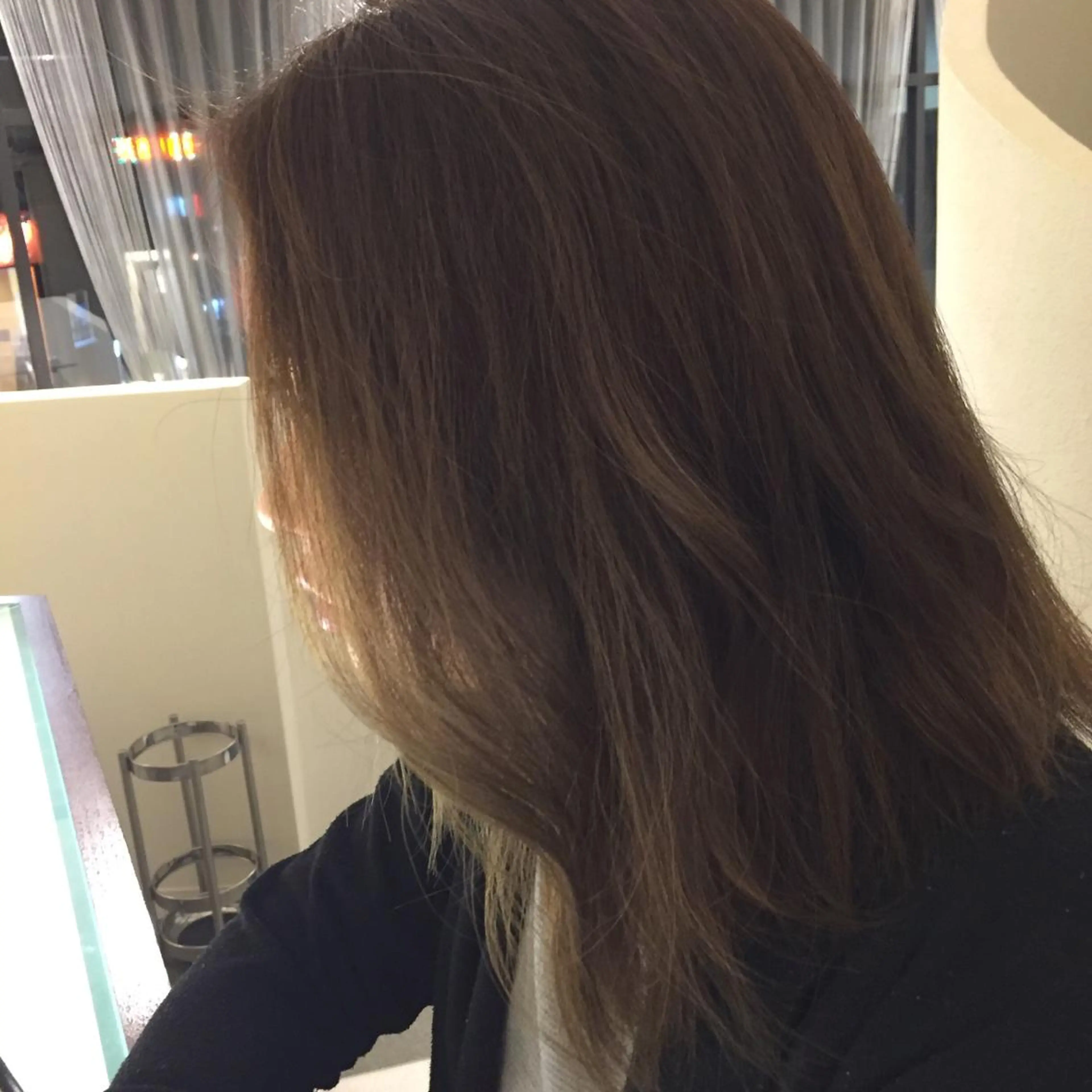 セミロング カラー 透明感カラー ハイライトカラー ハイライト 撮影モデルさん募集 渡邊直幸のヘアスタイル