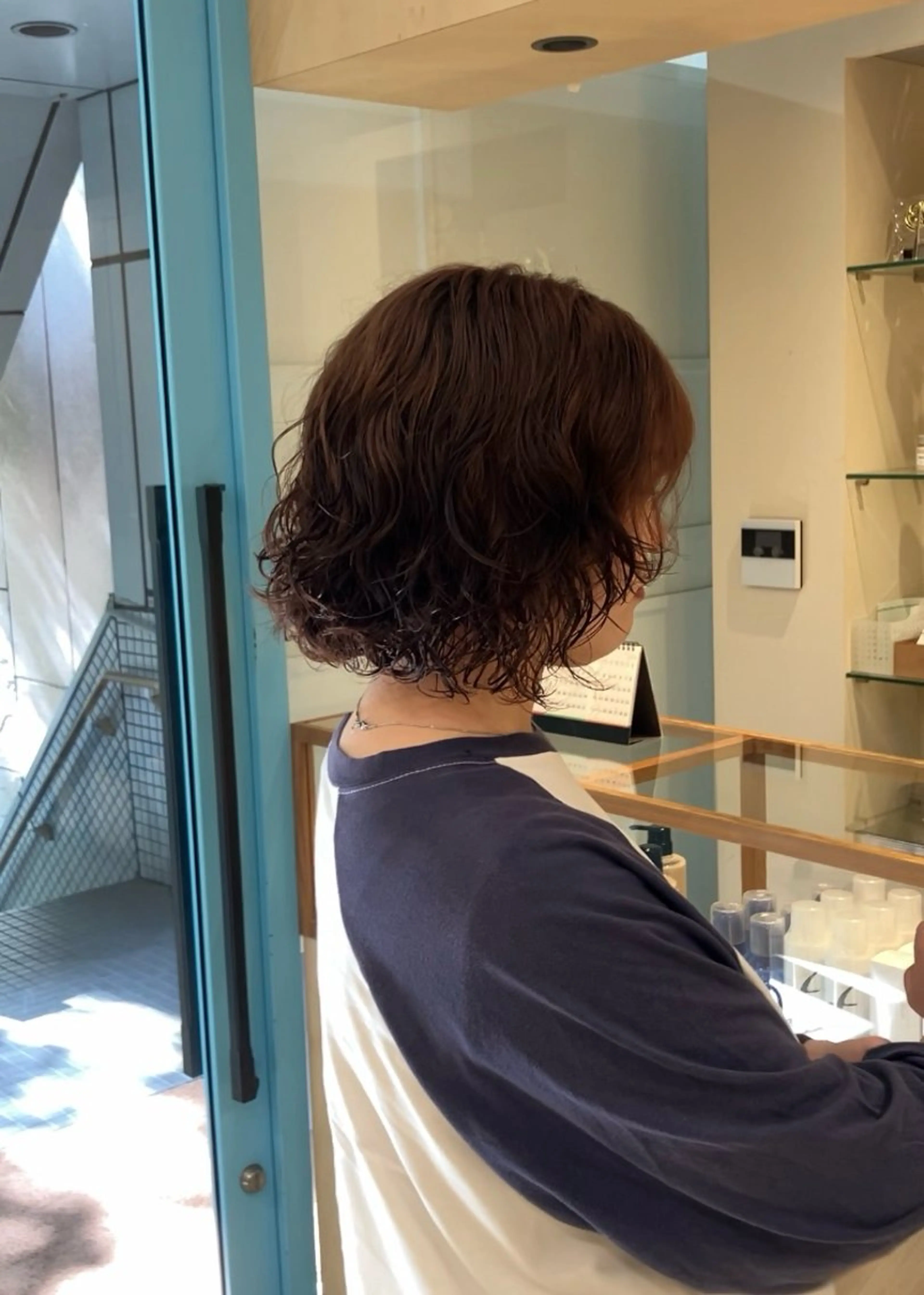 ミディアム カラー パーマ CYAN.栄店所属・久野 紗愛のヘアスタイル