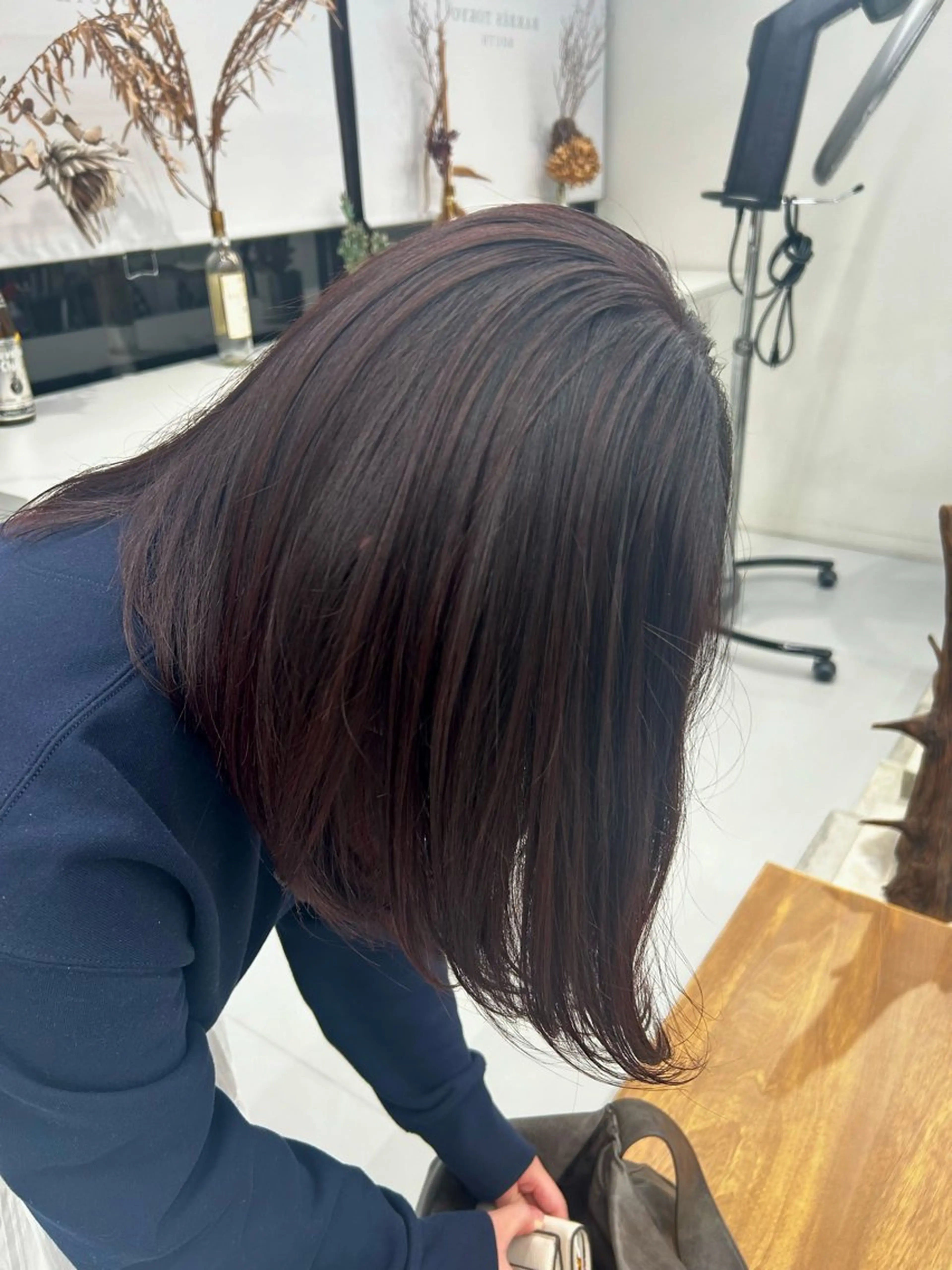 セミロング カラー パープルカラー レッドカラー 🤎💇🏻‍♀️✨ /万尋　マヒロのヘアスタイル