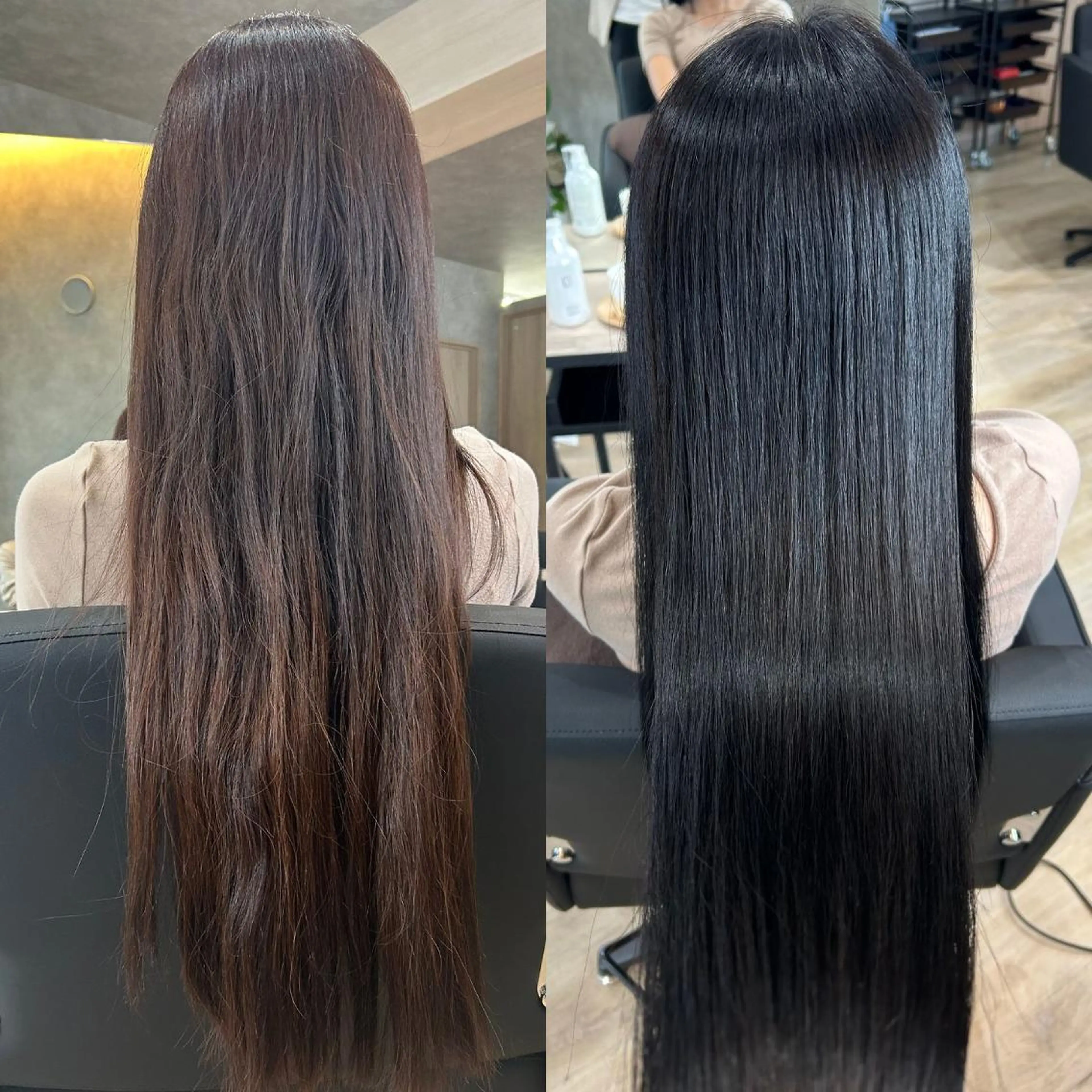 ロング 髪質改善 カット ヘアカラー 縮毛矯正 トリートメント ヘアセット さく/髪質改善× 縮毛矯正/町田のヘアスタイル