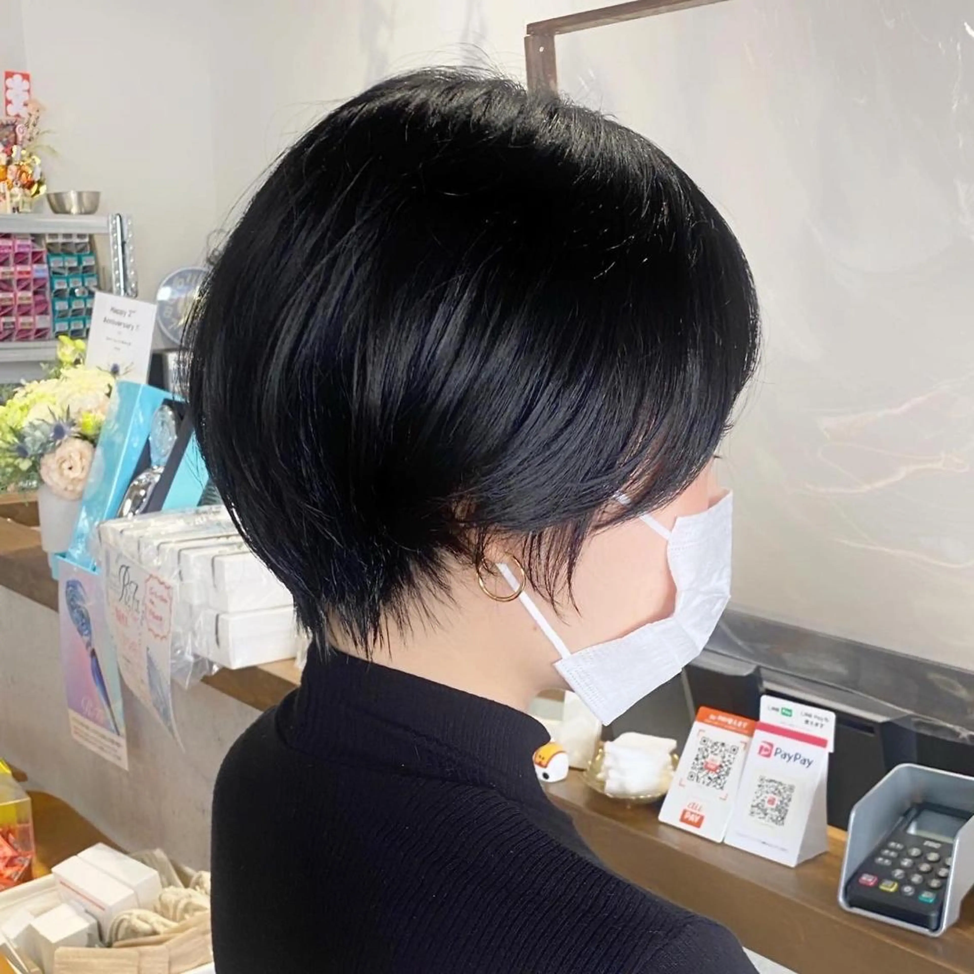 ショート カット ヘアカラー トリートメント ✨圧倒的満足度◎ 小顔美人ショート✨佃のヘアスタイル