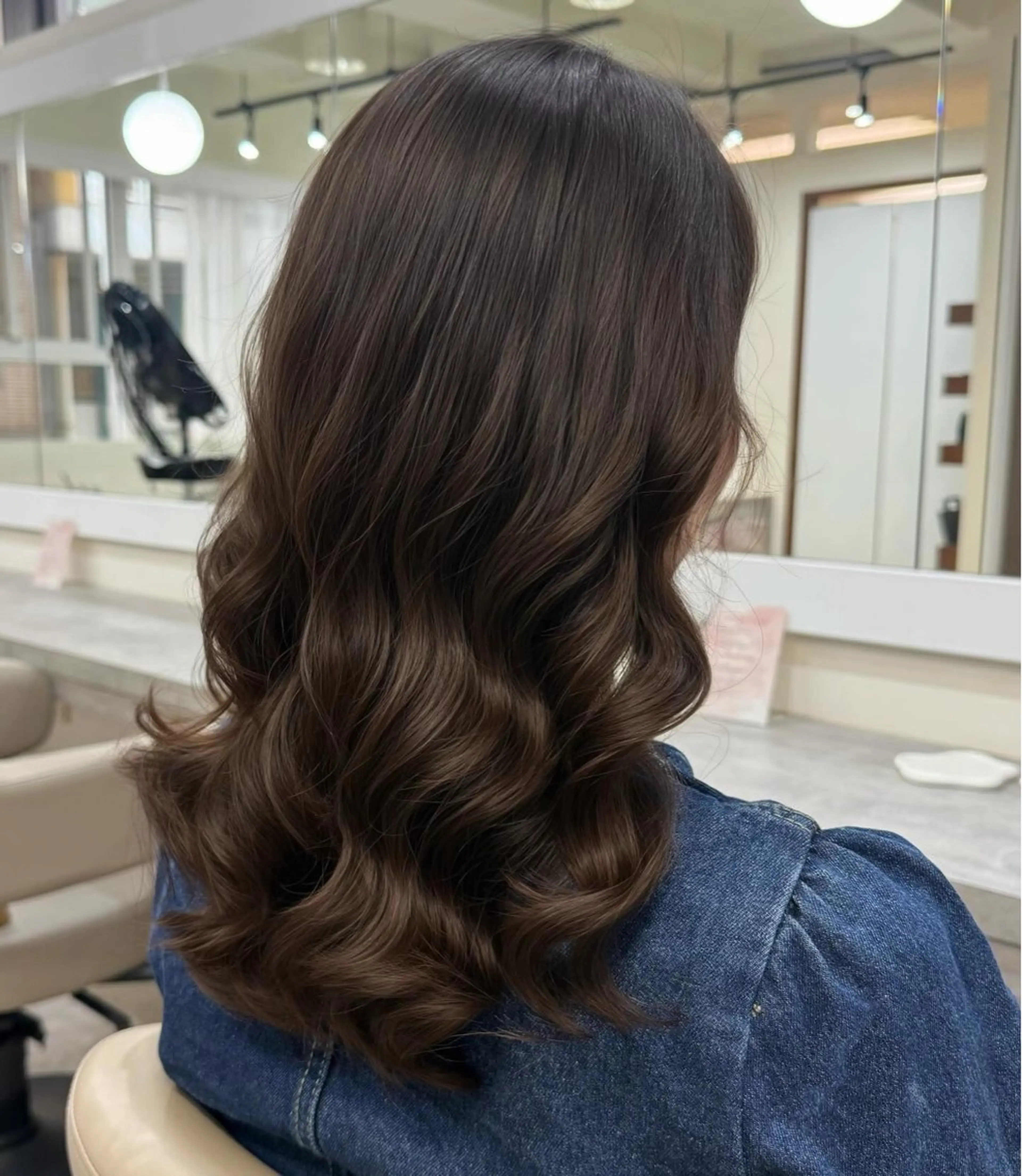 セミロング パーマ カット パーマ 韓国風パーマ/ヘア セット/店長みづきのヘアスタイル