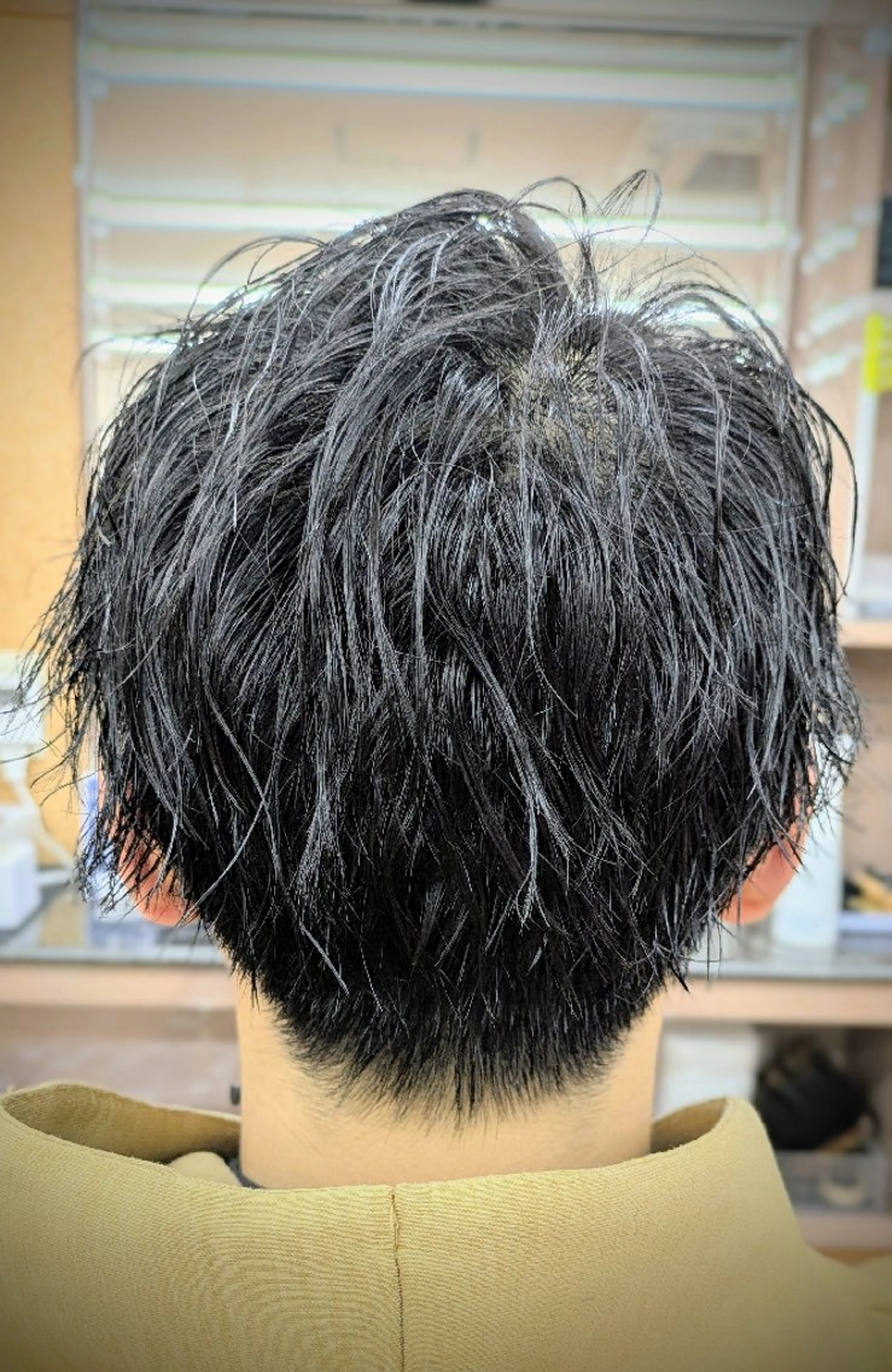 ショート パーマ 理容プラージュ燕三条 福井のヘアスタイル
