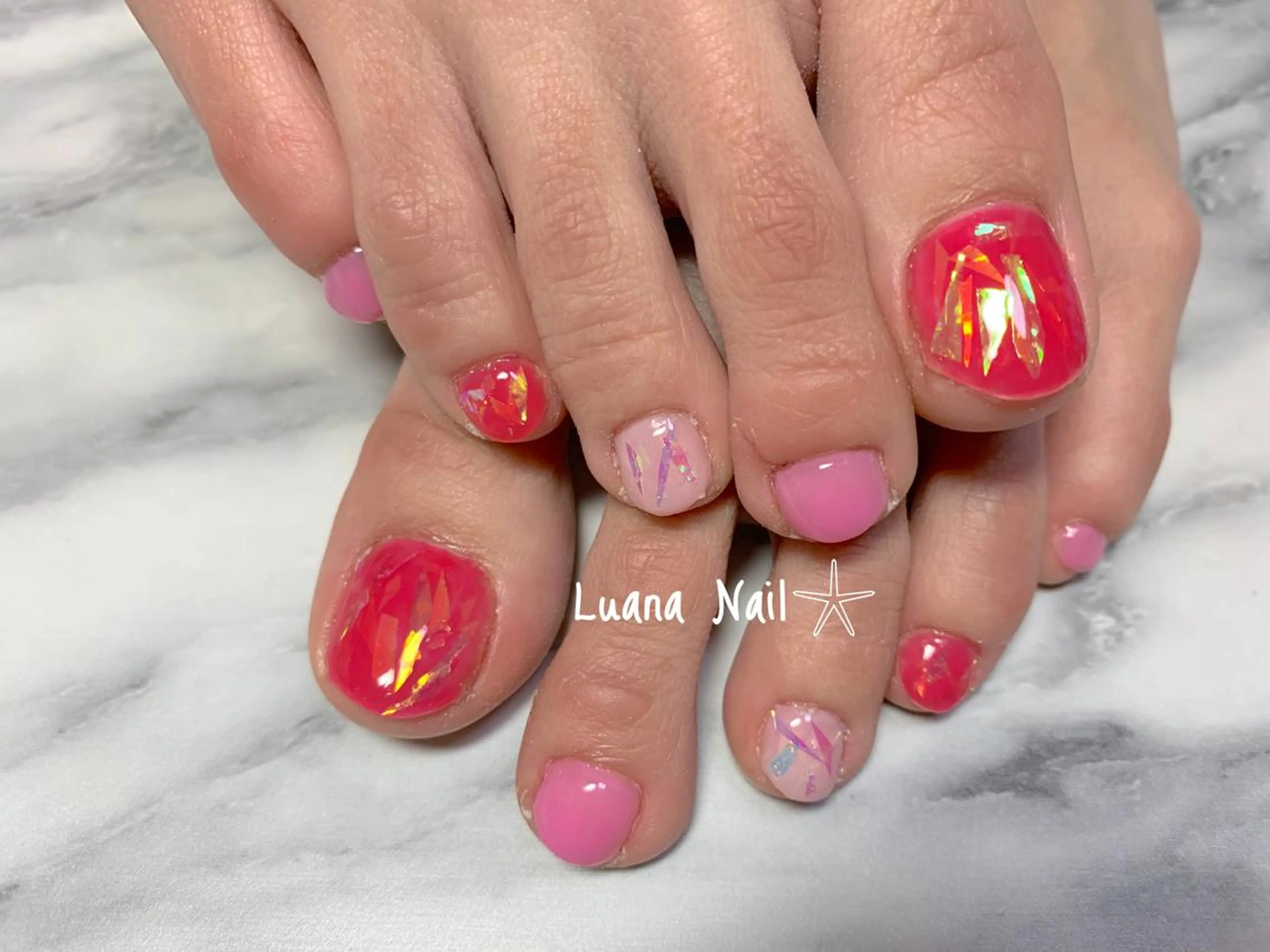 ネイル フットネイル BeauJu by Luana Nailのネイルデザイン