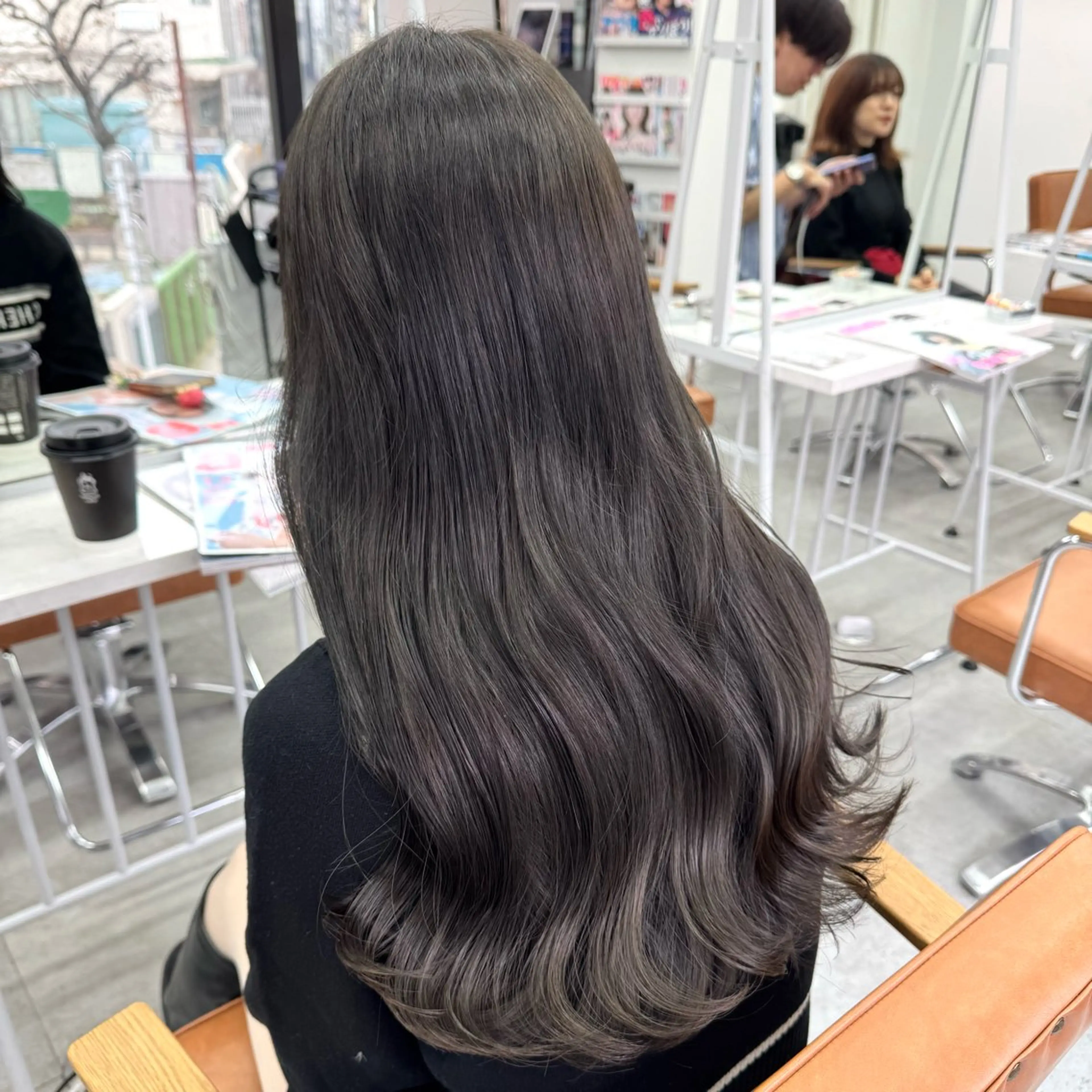 ロング カラー ヘアアレンジ ヘアカラー ブリーチなしカラー /新百合ヶ丘/安形翔のヘアスタイル