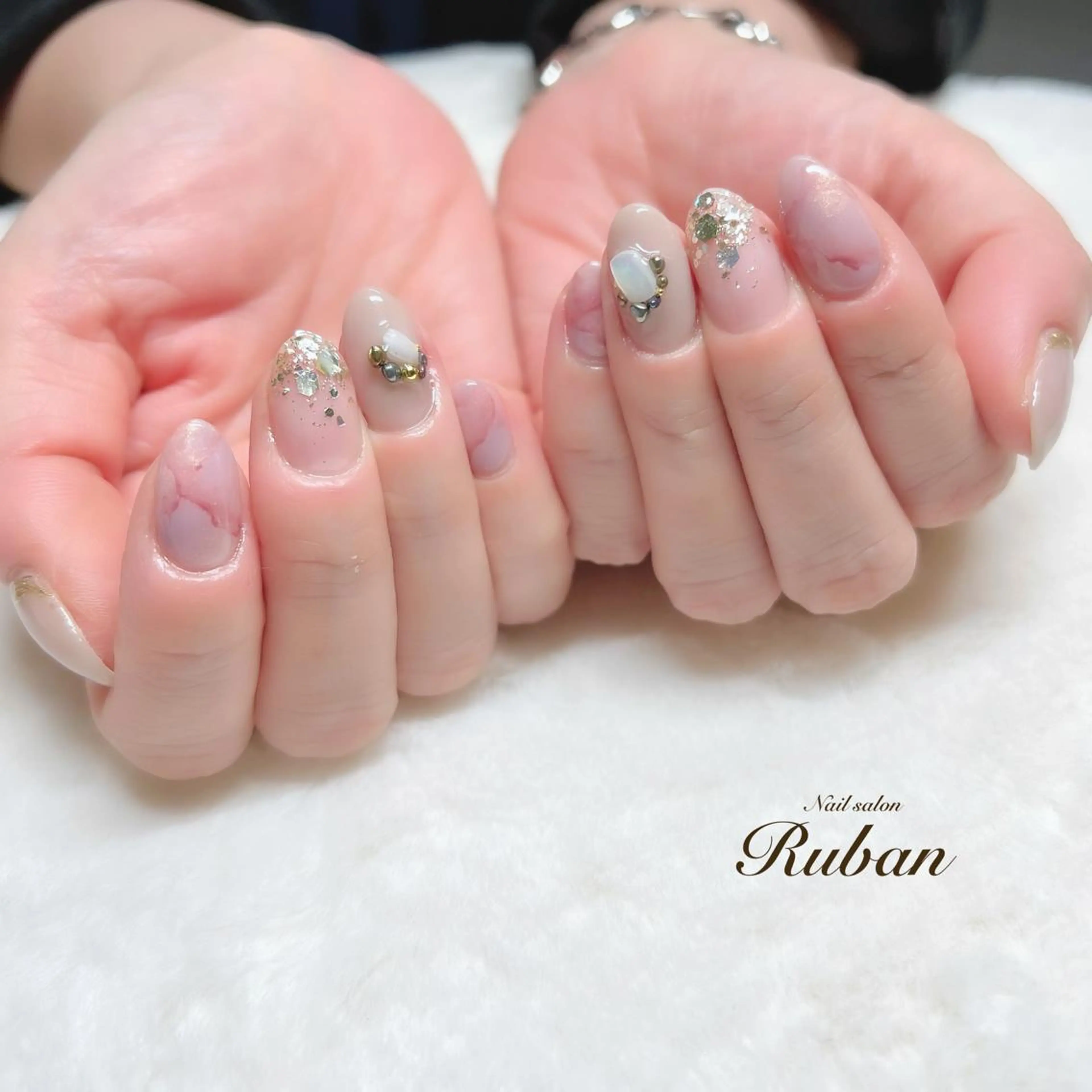 ネイル 入学式 ニュアンスネイル Nail salon Rubanのネイルデザイン