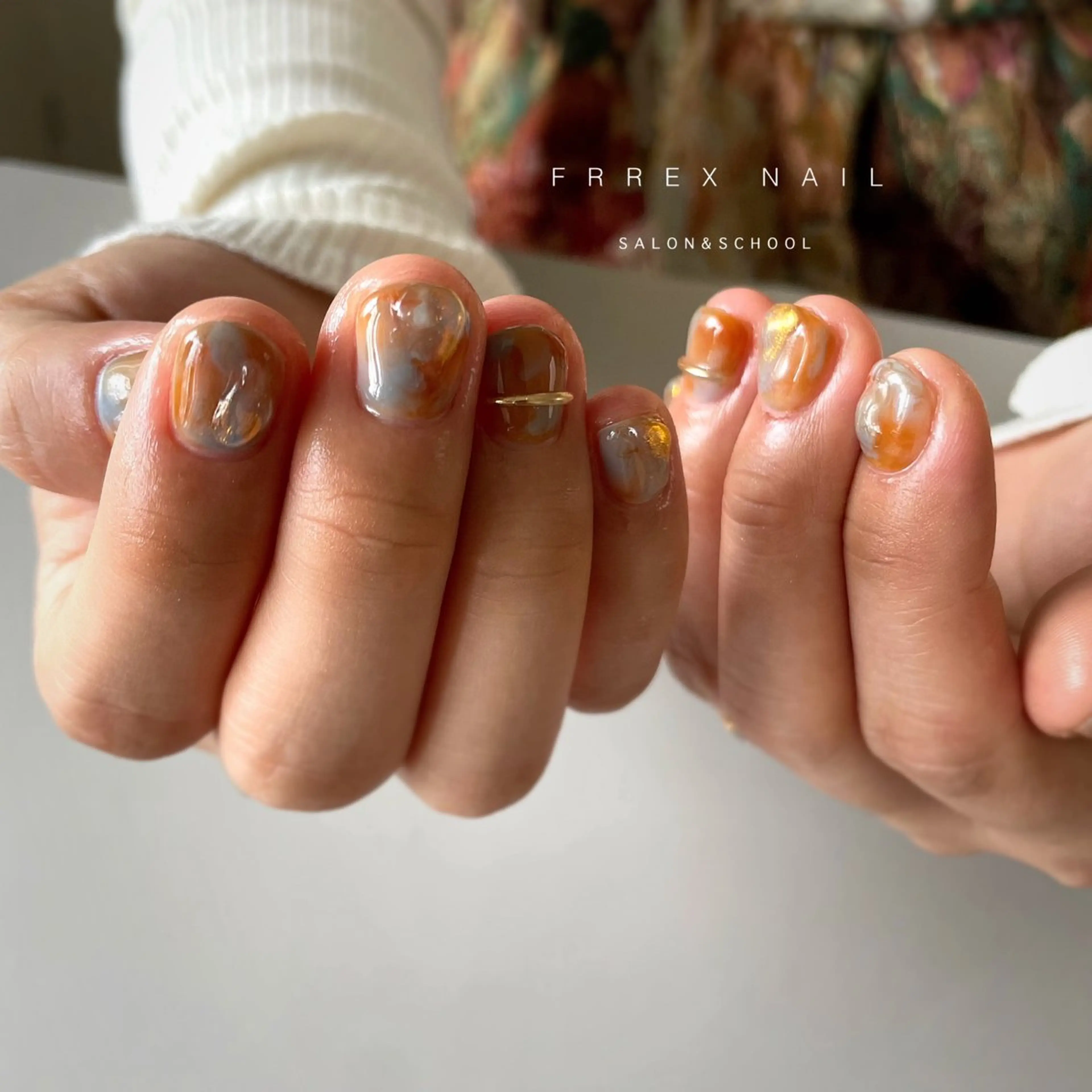 ネイル ハンドネイル ハンドケア freex nail /ニュアンス/個性派のネイルデザイン