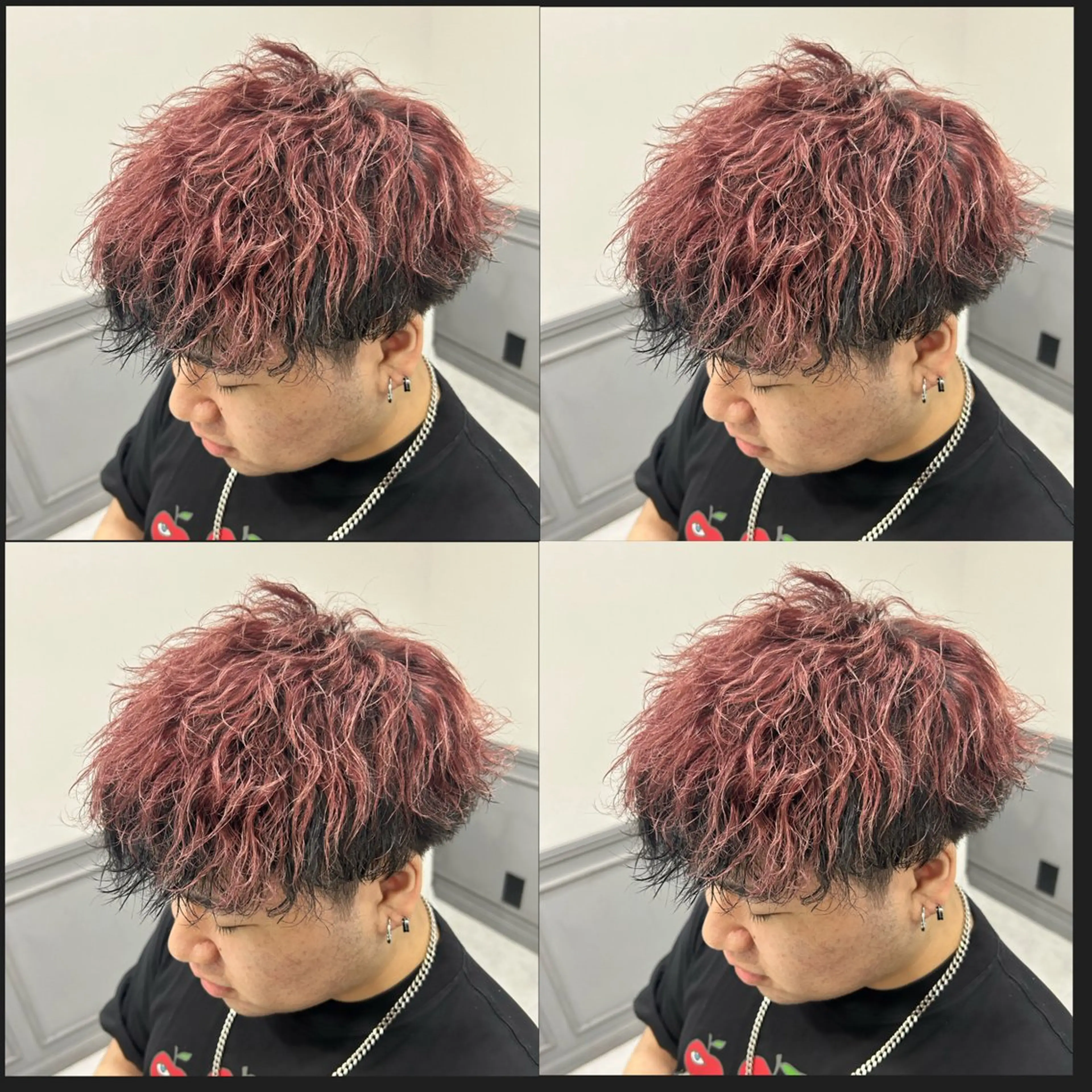 🔥メンズカット➕ブリーチカラー➕パーマ➕トリートメント🔥【ブリーチ1回,カラー1回,パーマ⠀】の写真