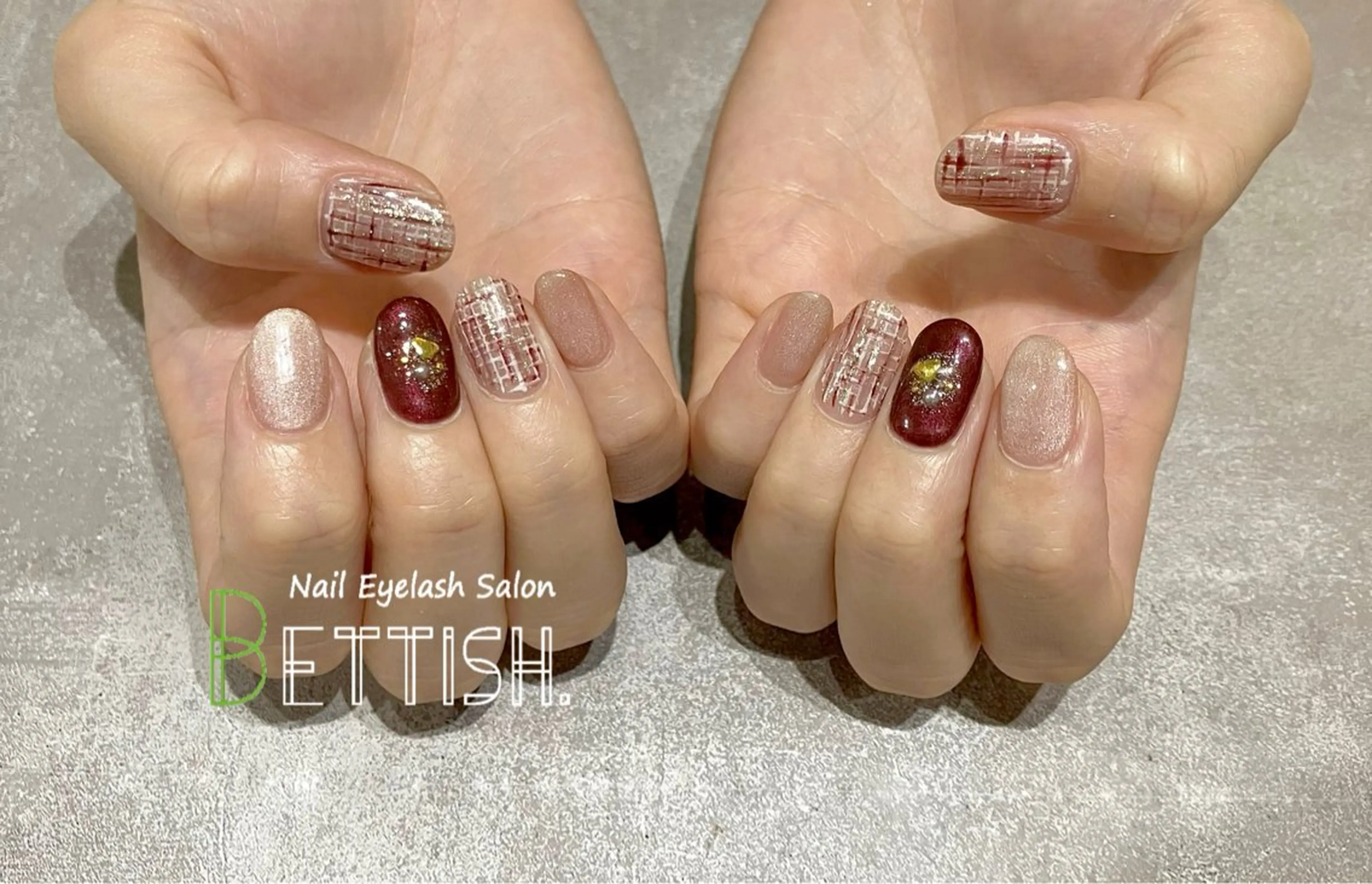 ネイル ボルドー BETTISH. KUMIKO☺︎︎のネイルデザイン