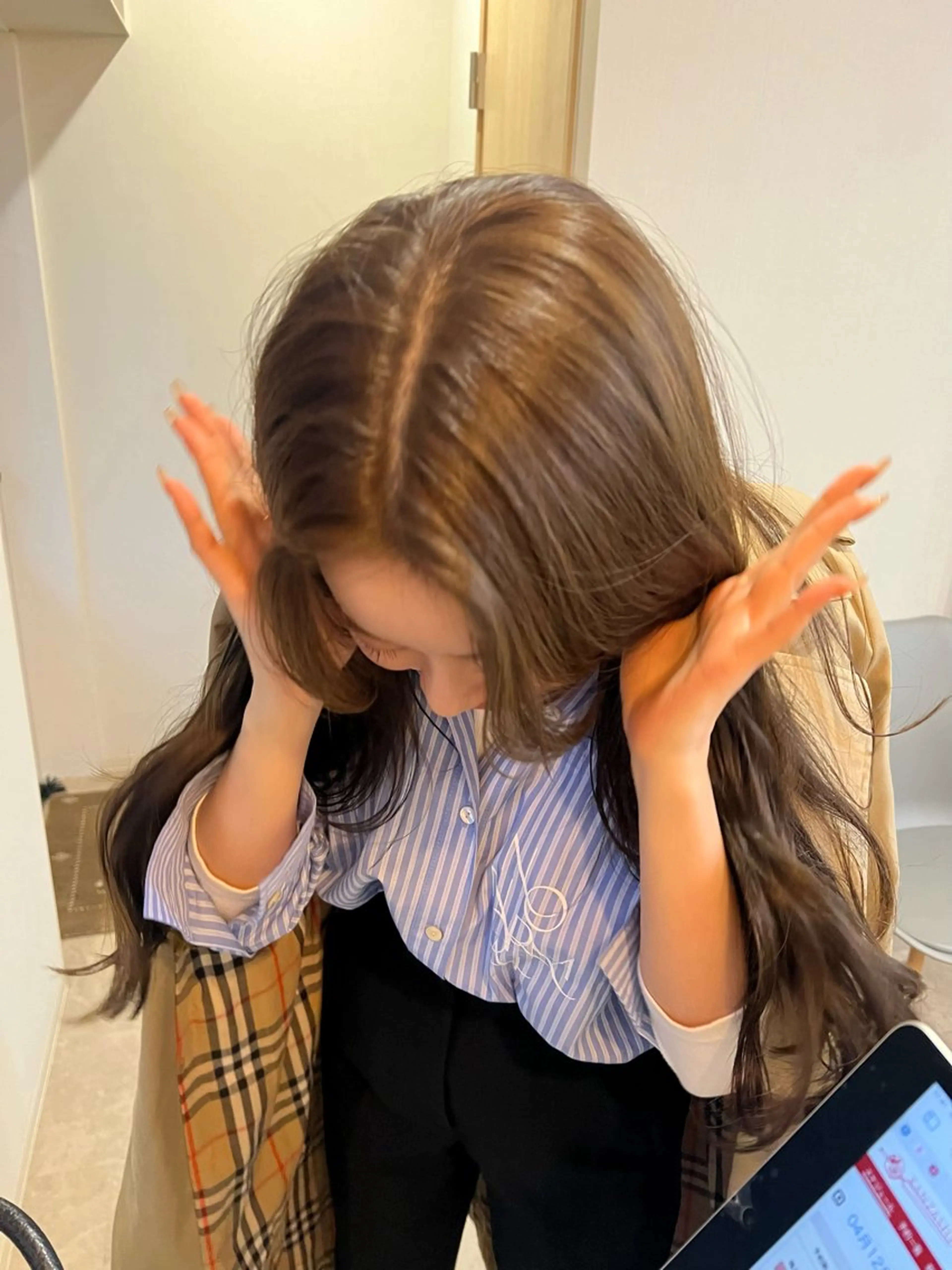 ロング カラー カット ヘアカラー トリートメント トレンドと似合わせ/ マンツーマン/西上楓のヘアスタイル