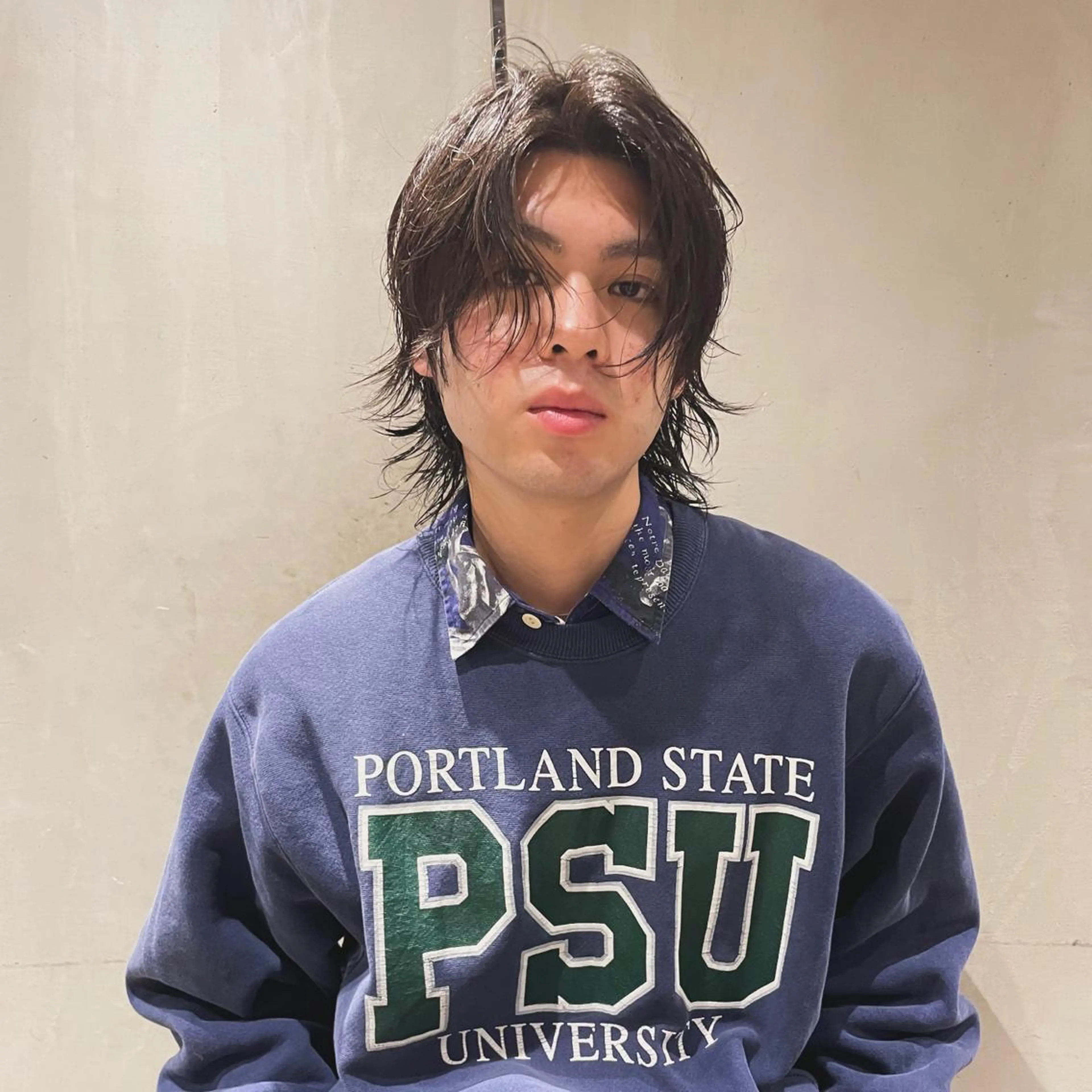 パーマ メンズ ショートボブ メンズブリーチ メンズデザインカット フェードカット メンズハイライト カット パーマ 🌈圧倒的デザイン パーマ　関和希のヘアスタイル