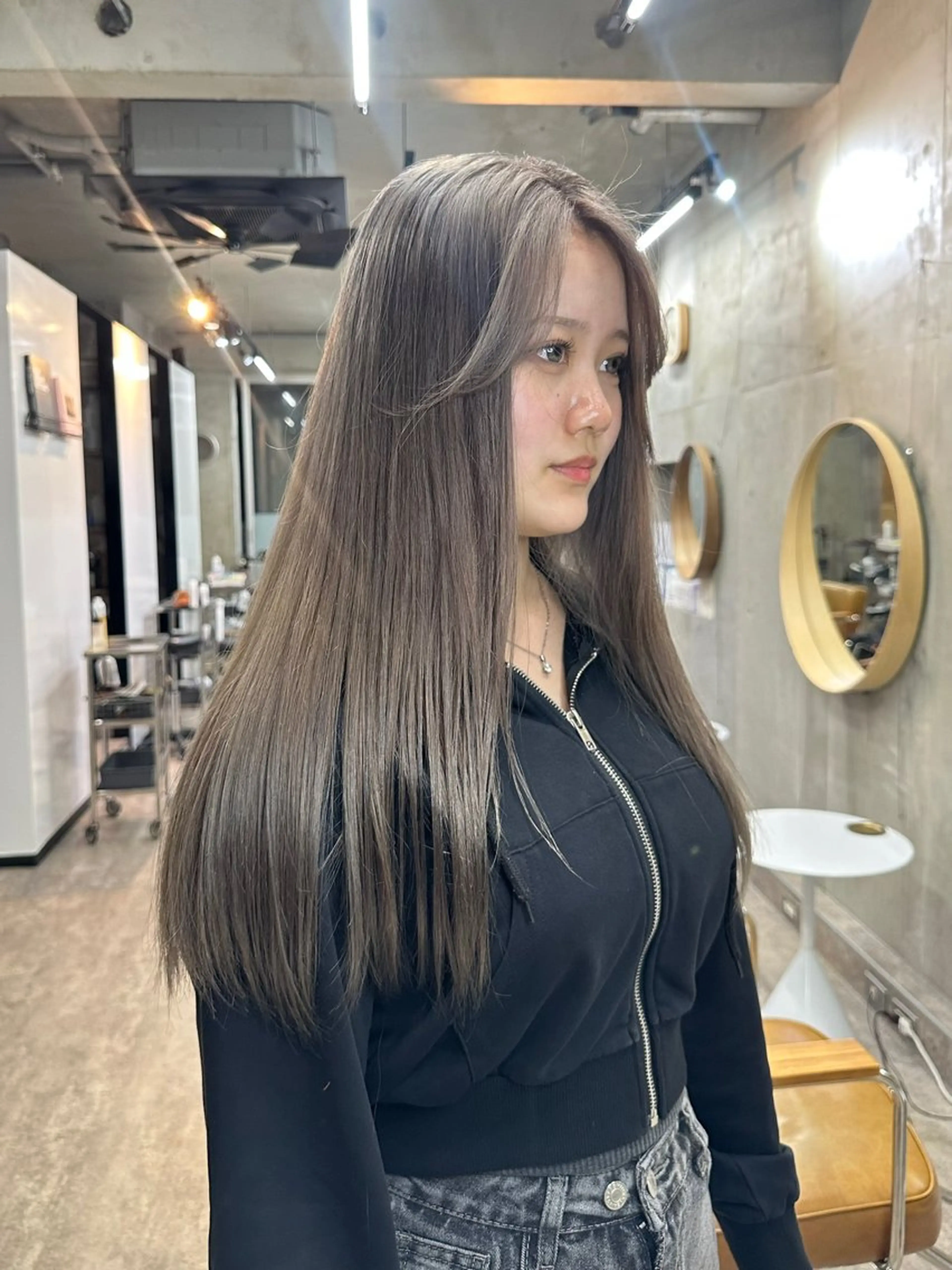 ロング カラー グレージュ ヘアカラー トリートメント カットモデル募集中 ／HARUKA🎀のヘアスタイル