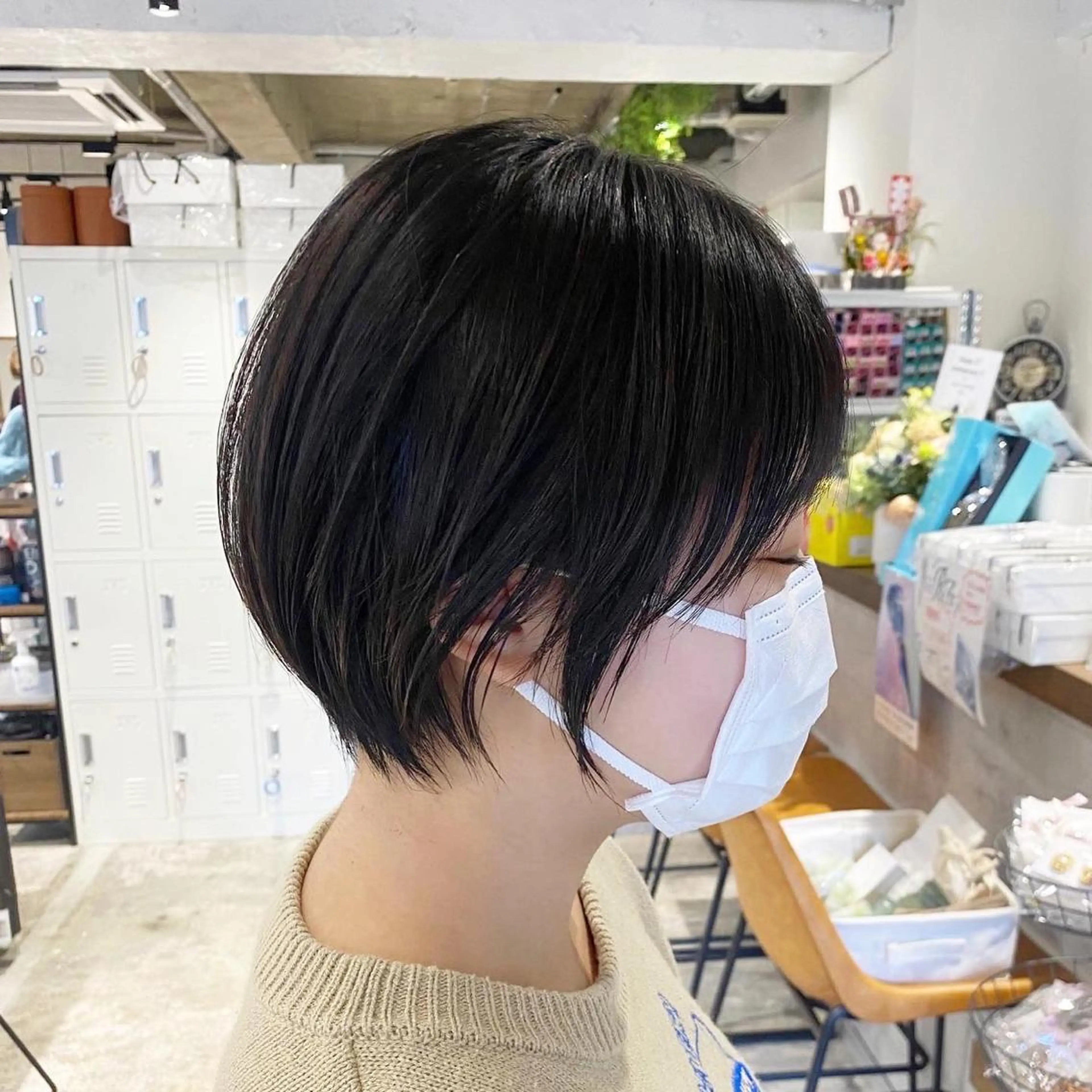 ショート カット ヘアカラー トリートメント ✨圧倒的満足度◎ 小顔美人ショート✨佃のヘアスタイル