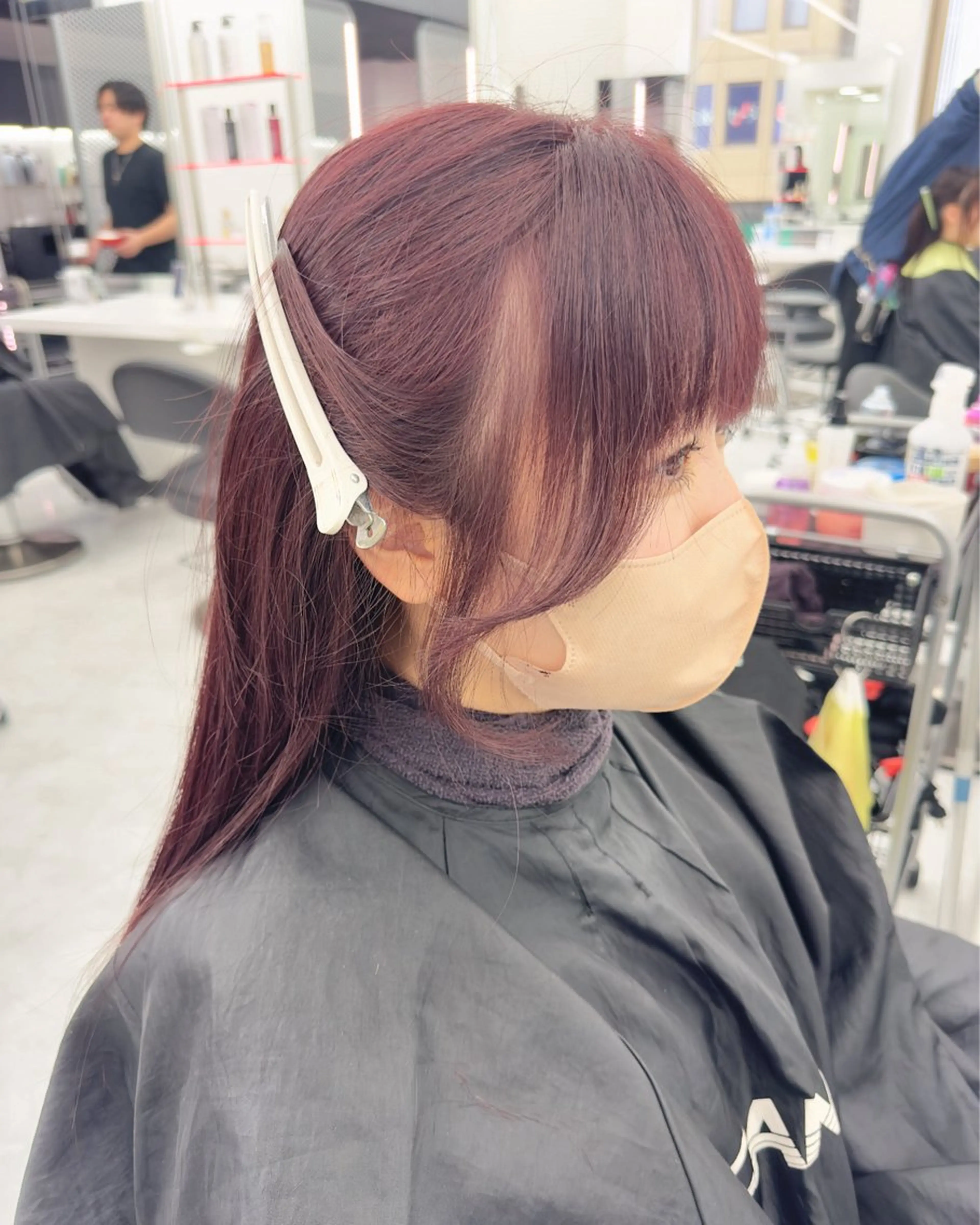 ロング カラー パーマ ヘアアレンジ メンズ キッズ ♥️韓国ヘア レイヤー♥️ゆりのヘアスタイル