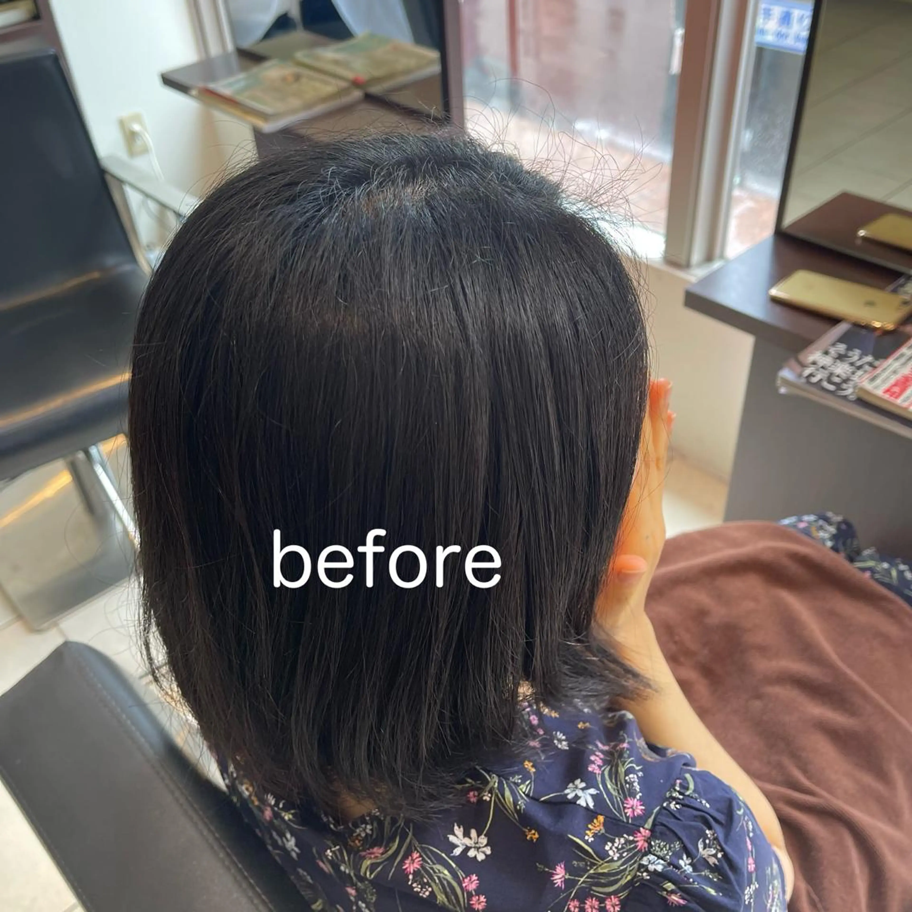 ミディアム パーマ 黒崎 勝巳のヘアスタイル