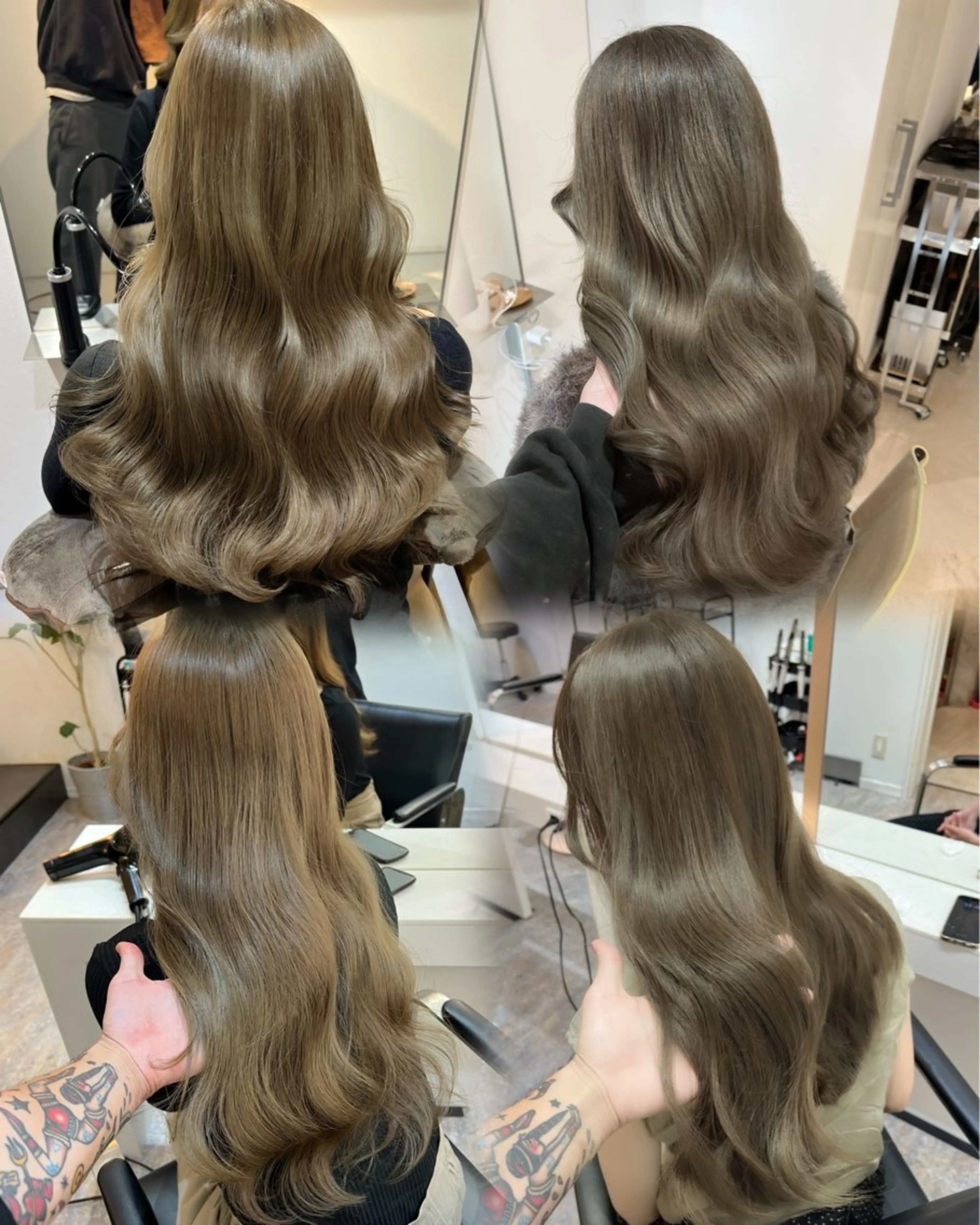 セミロング カラー ヘアアレンジ ✨韓国/外国人風✨ 江原巧のヘアスタイル