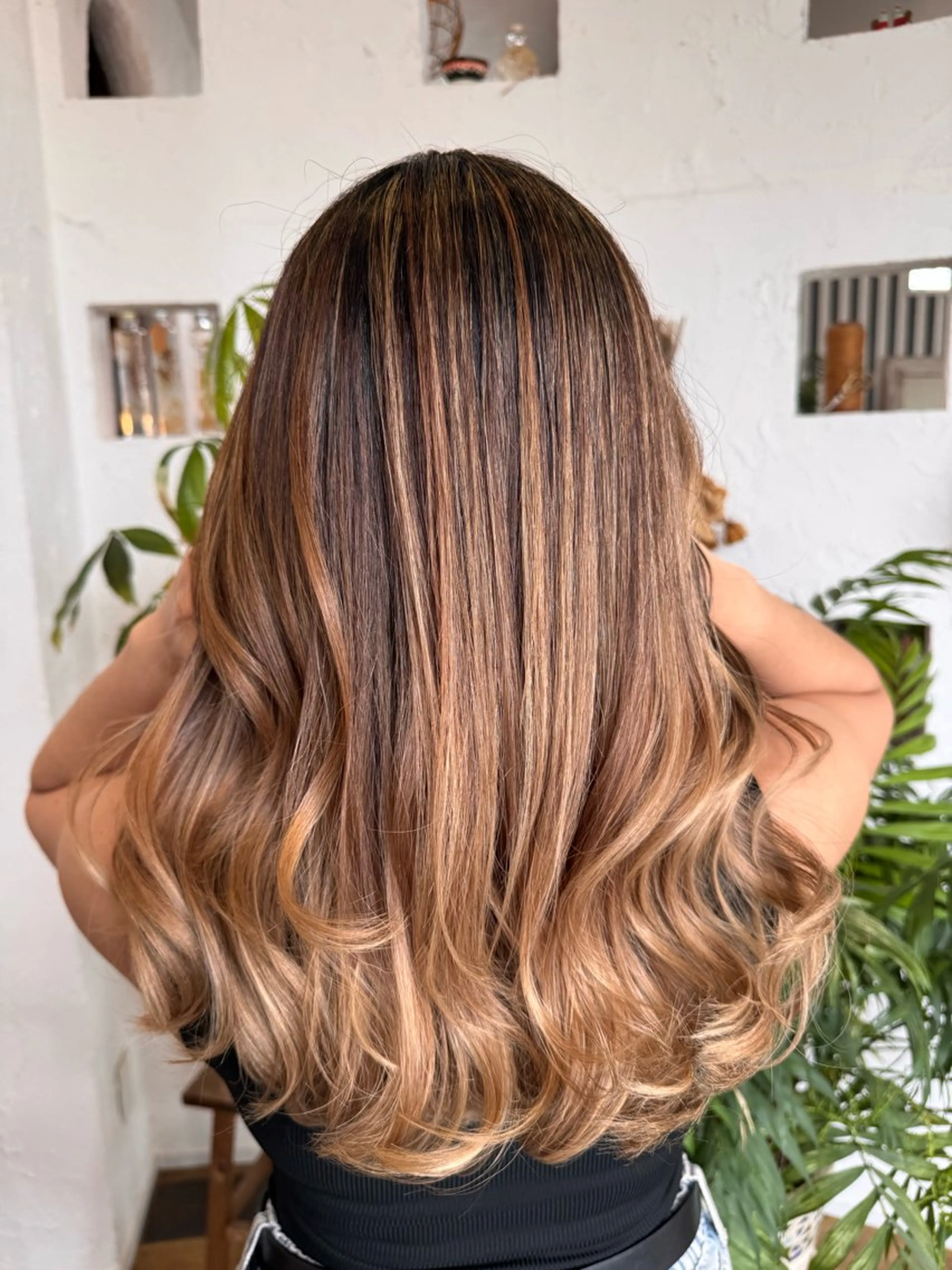 ロング カラー ヘアカラー 🌸小掛🌸 豊橋外国人風カラーのヘアスタイル