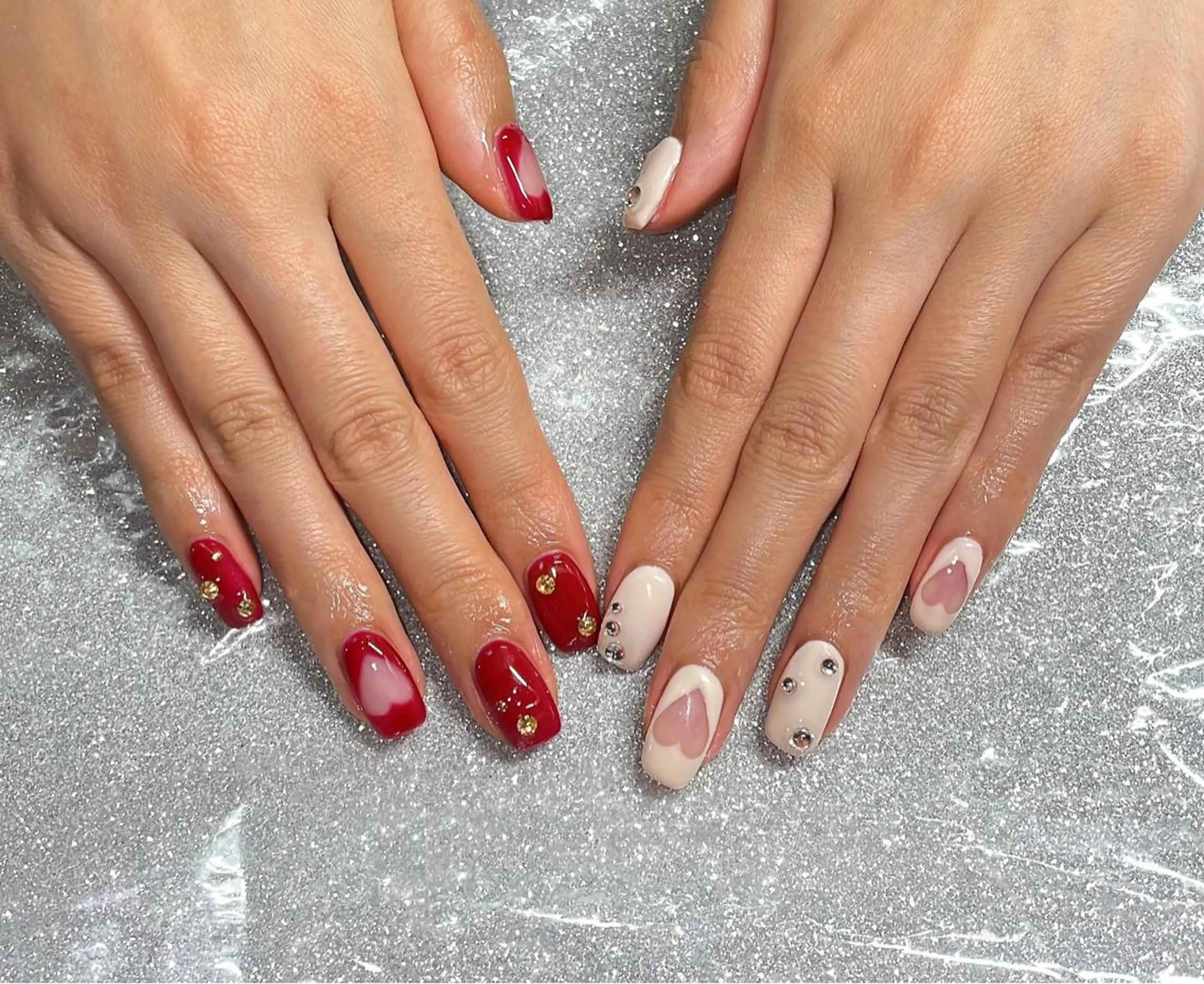 ネイル ハンドネイル VIERU 🌈🎀💖のネイルデザイン