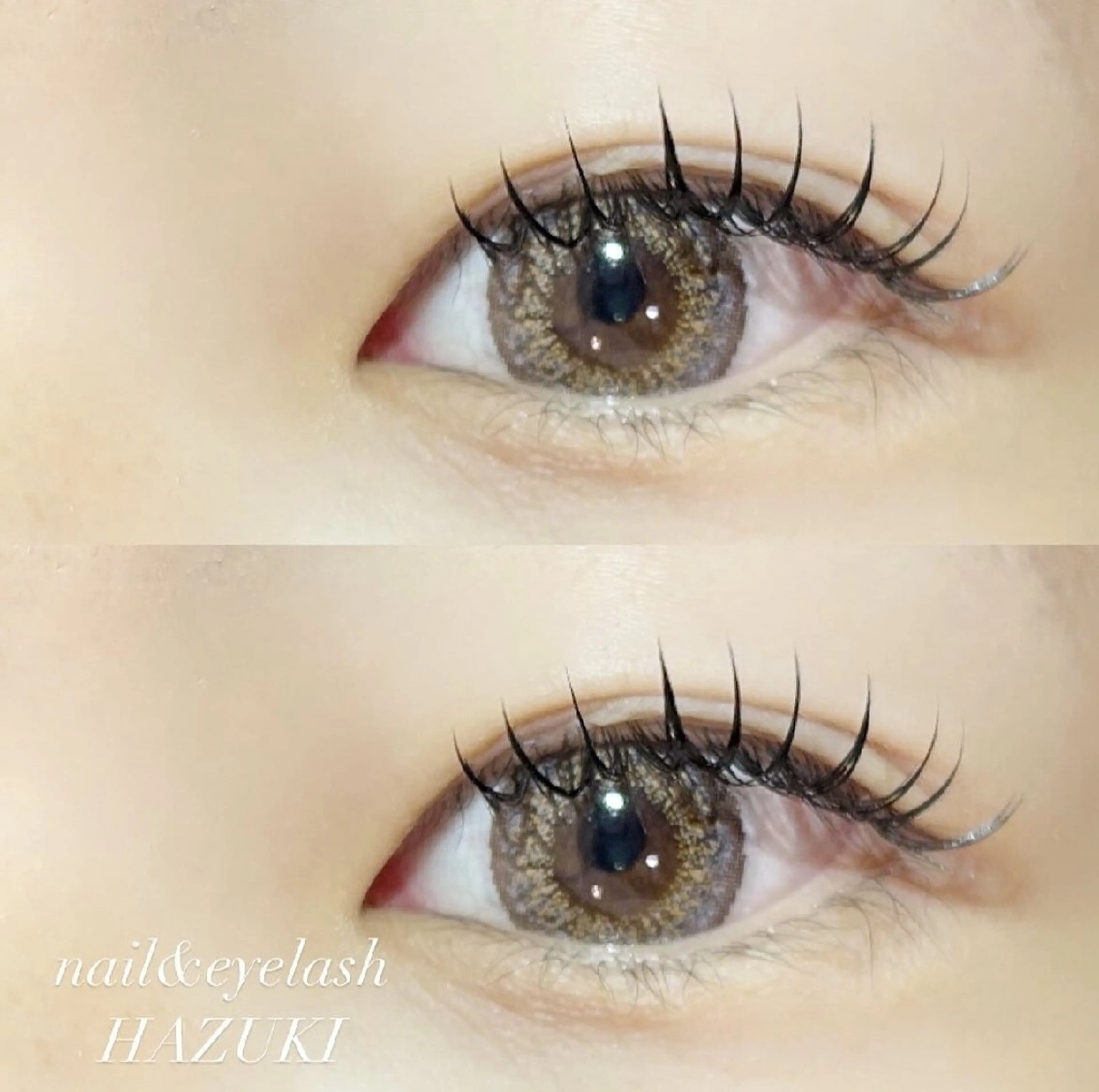 マツエク・マツパ フラットラッシュ HAZUKI eyelashのマツエク・マツパデザイン