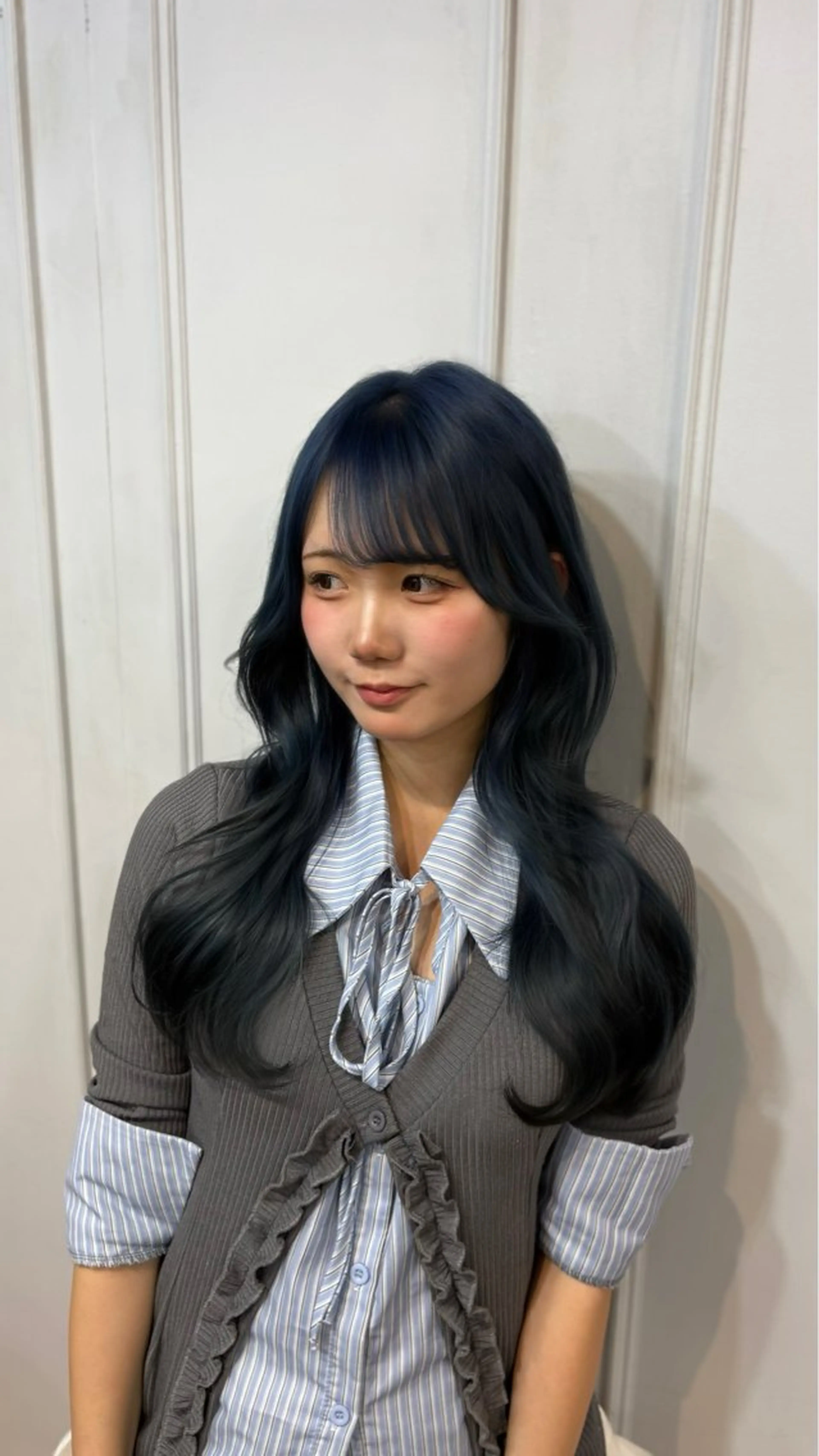 ロング ヘアアレンジ 韓国風ヘア トリートメント 生明 芹奈のヘアスタイル