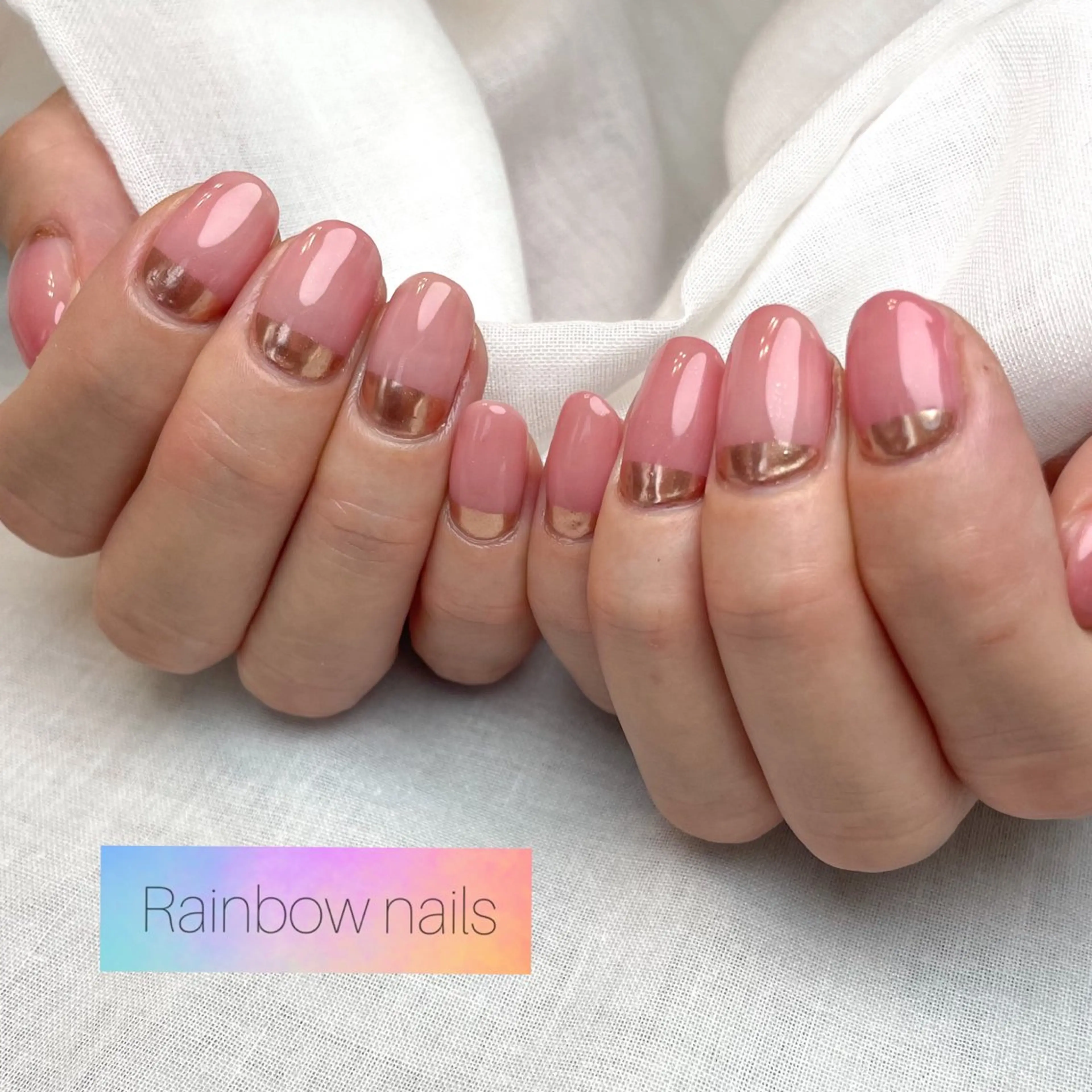 ネイル Rainbow nailsくろちゃんのネイルデザイン