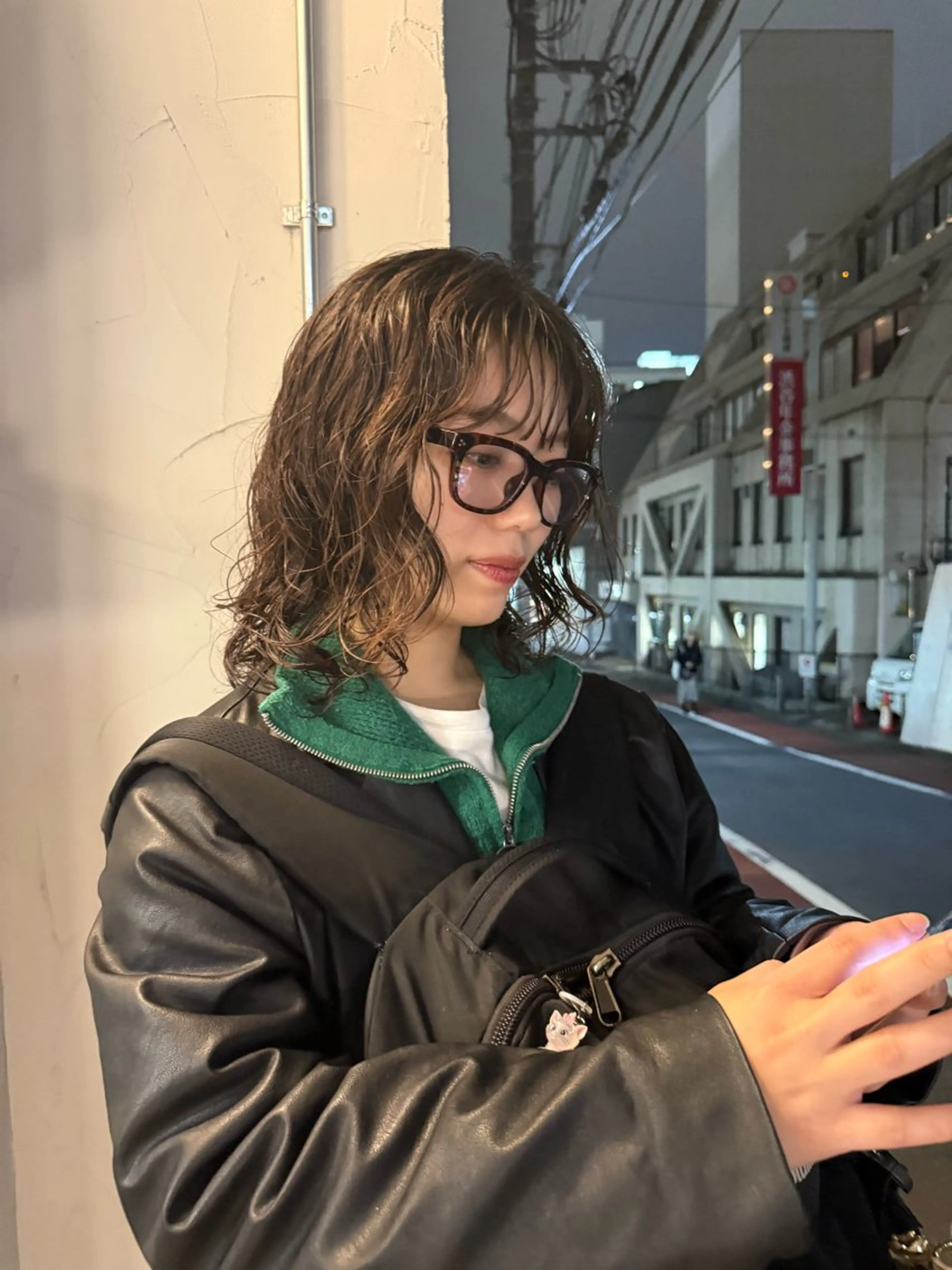 ミディアム パーマ パーマ/ボブ /レイヤー チヒロのヘアスタイル