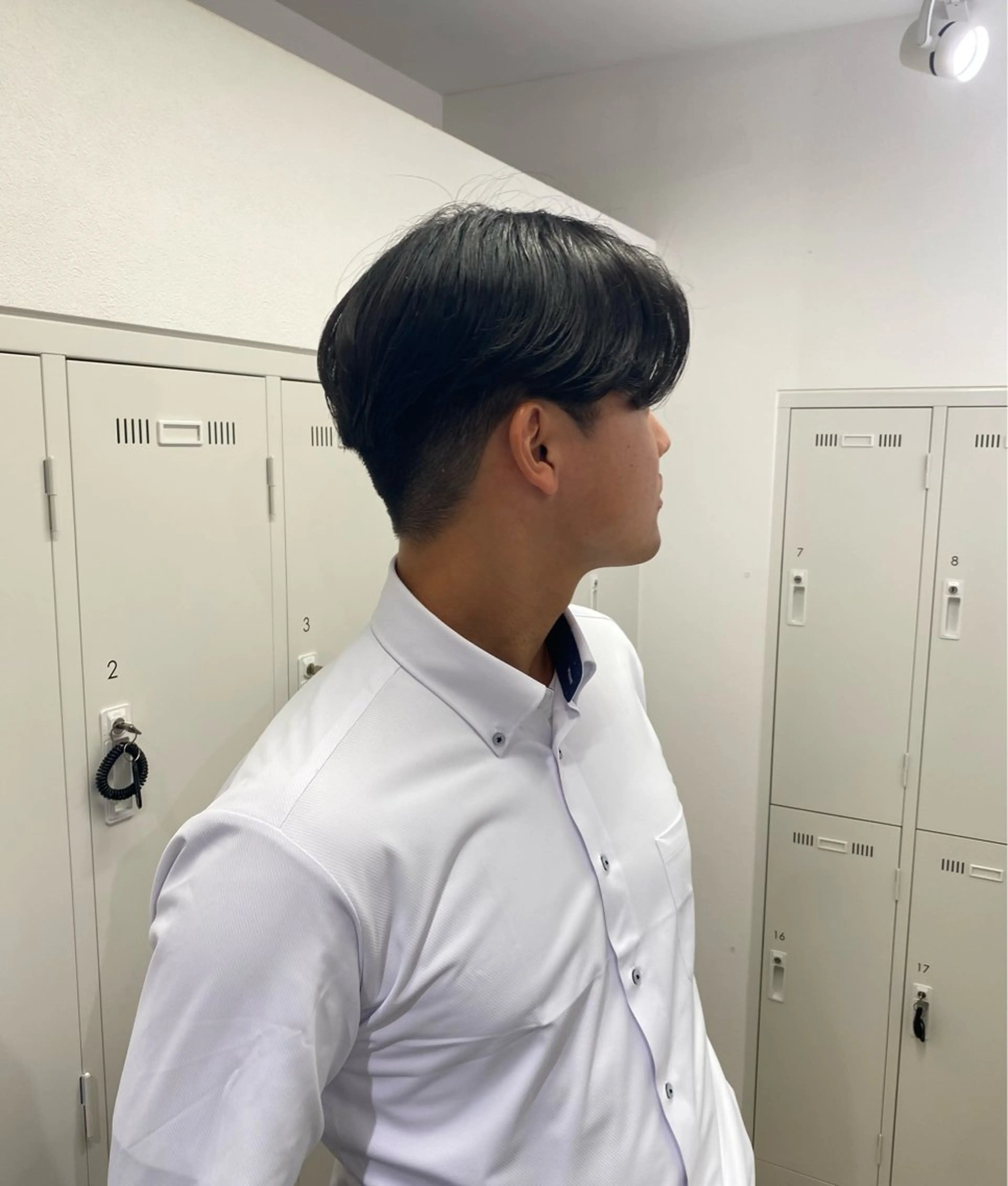 ショート メンズ センターパート 刈り上げ カット MEY HAIR CURLYS所属・ハードパーマ Rico💜のヘアスタイル