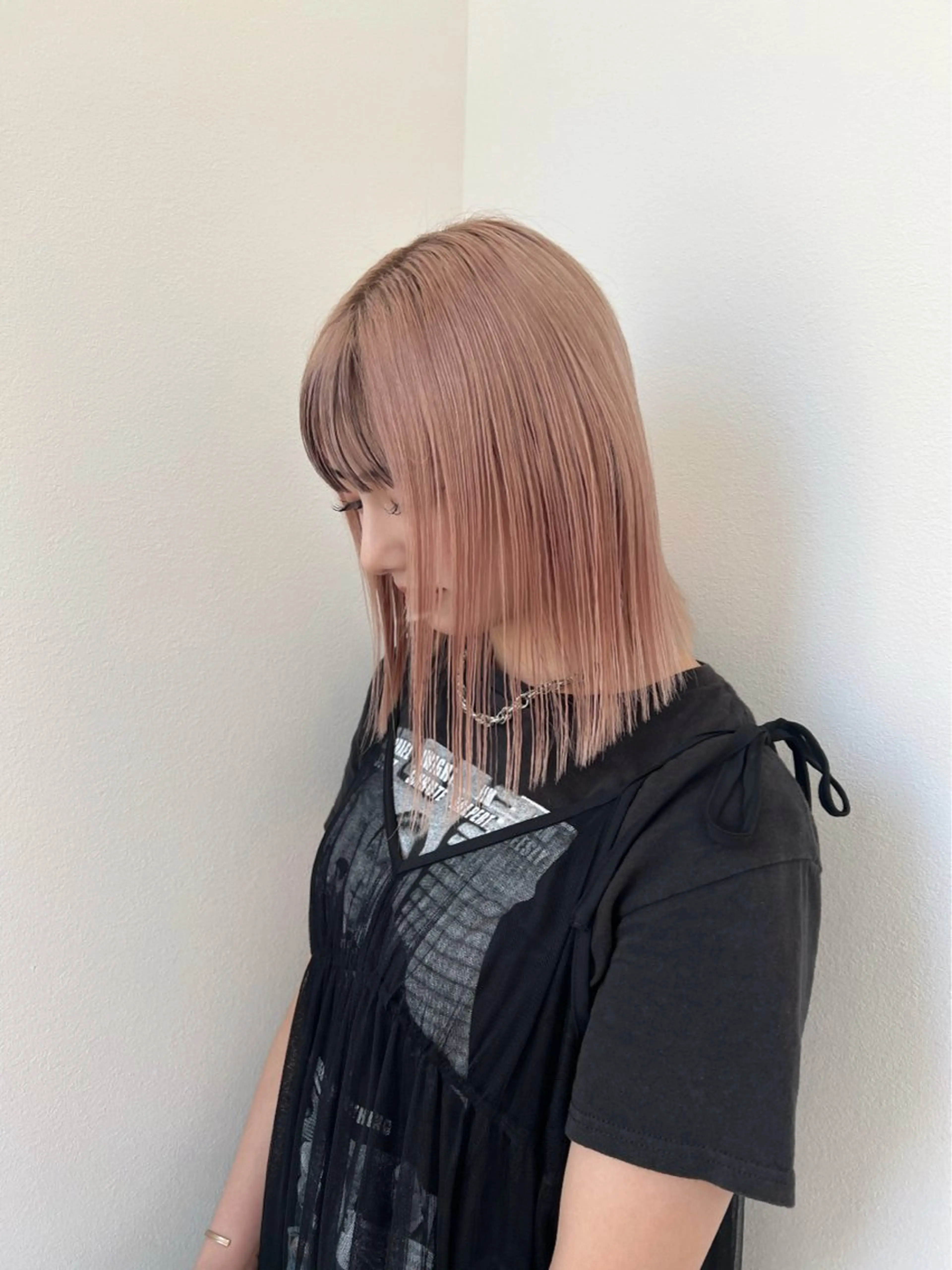 ミディアム カラー 🎀ミルクティー/暖 色×レイヤー/マリアのヘアスタイル