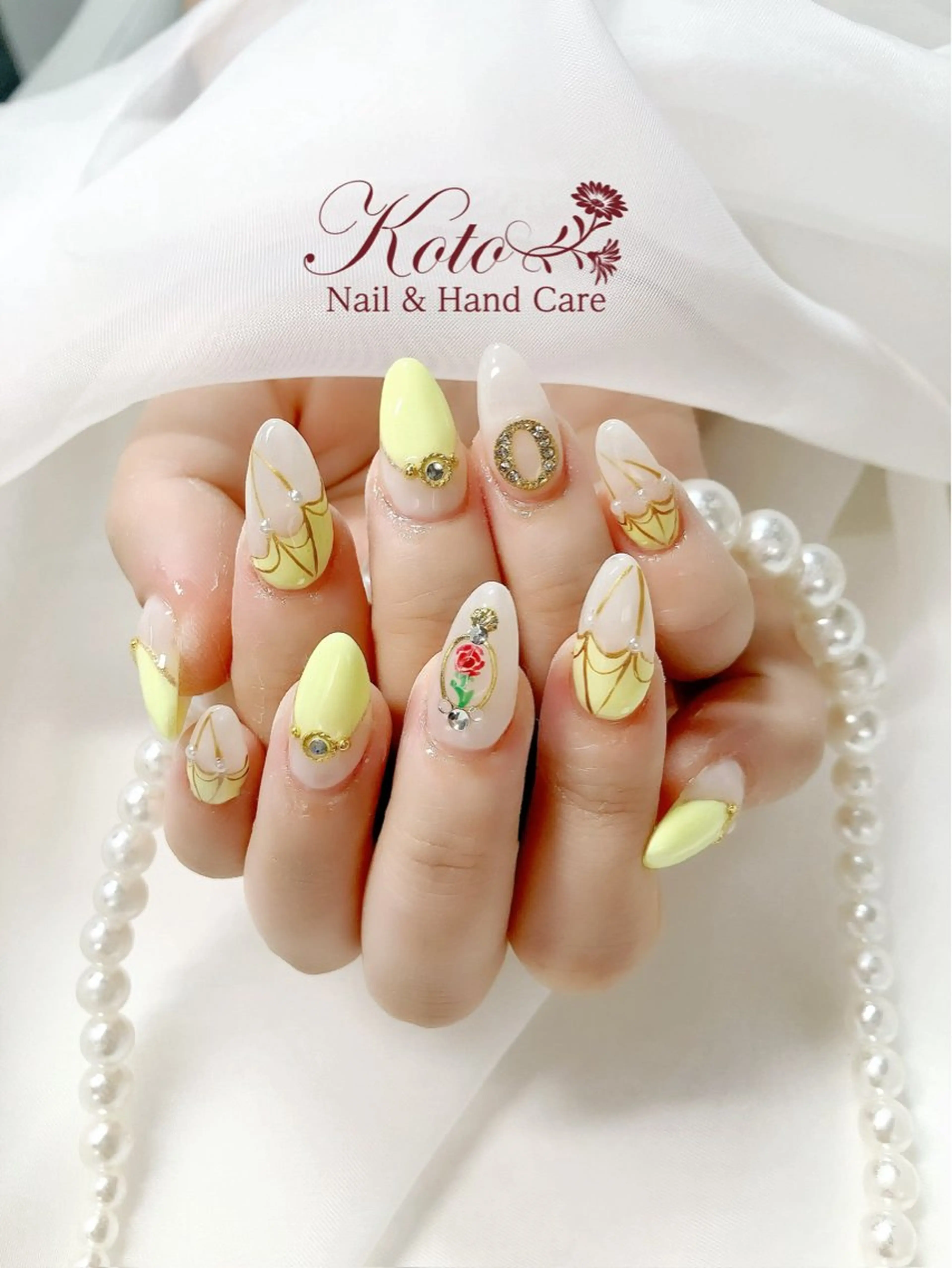 ネイル 長さ出し ジェルネイル 持ち込み ニュアンスネイル 赤色 ハンドネイル Nail Salon KOTOのネイルデザイン