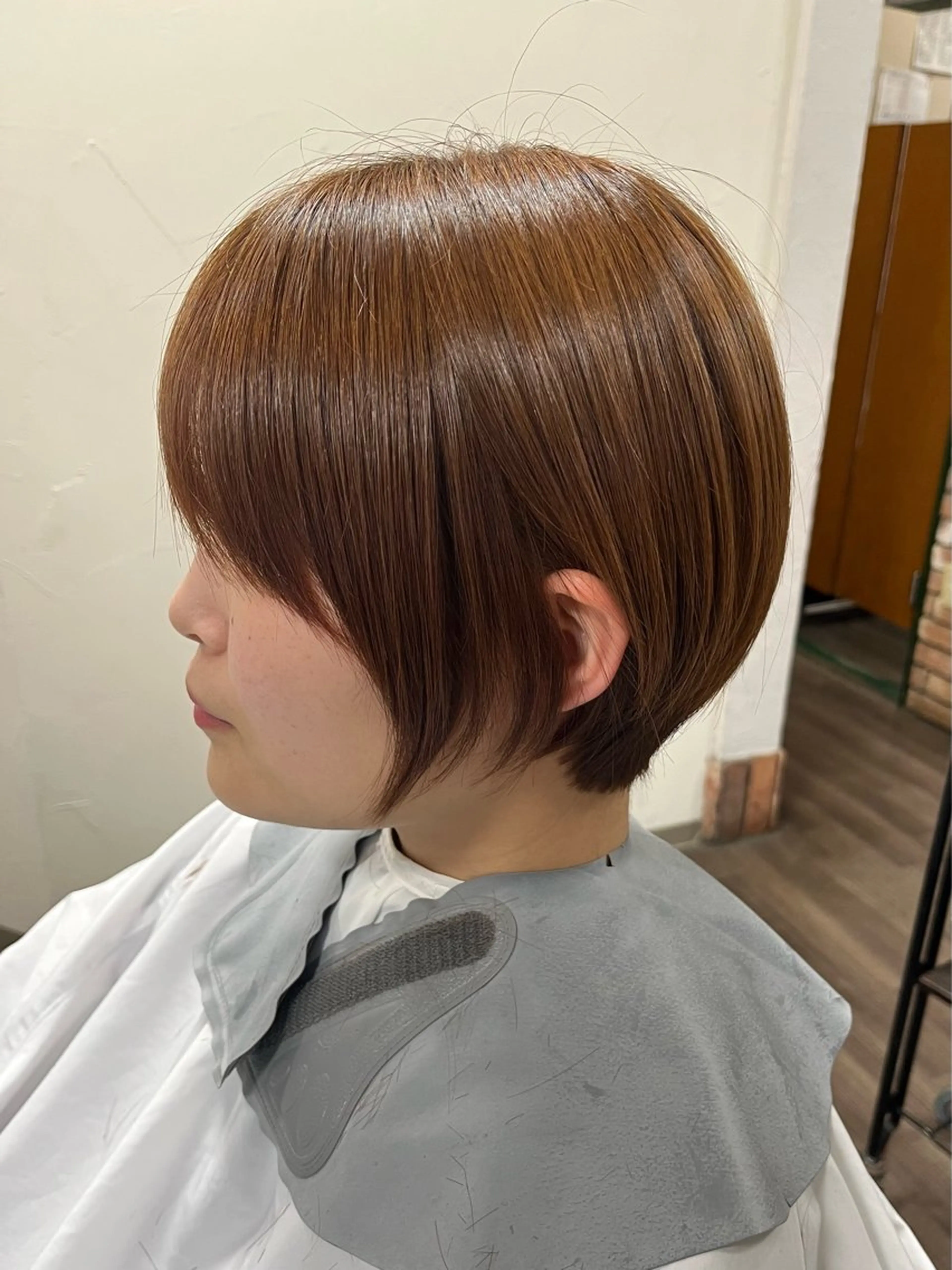 ショート 顔周りカット ショートヘア assemblage 江川羽南のヘアスタイル