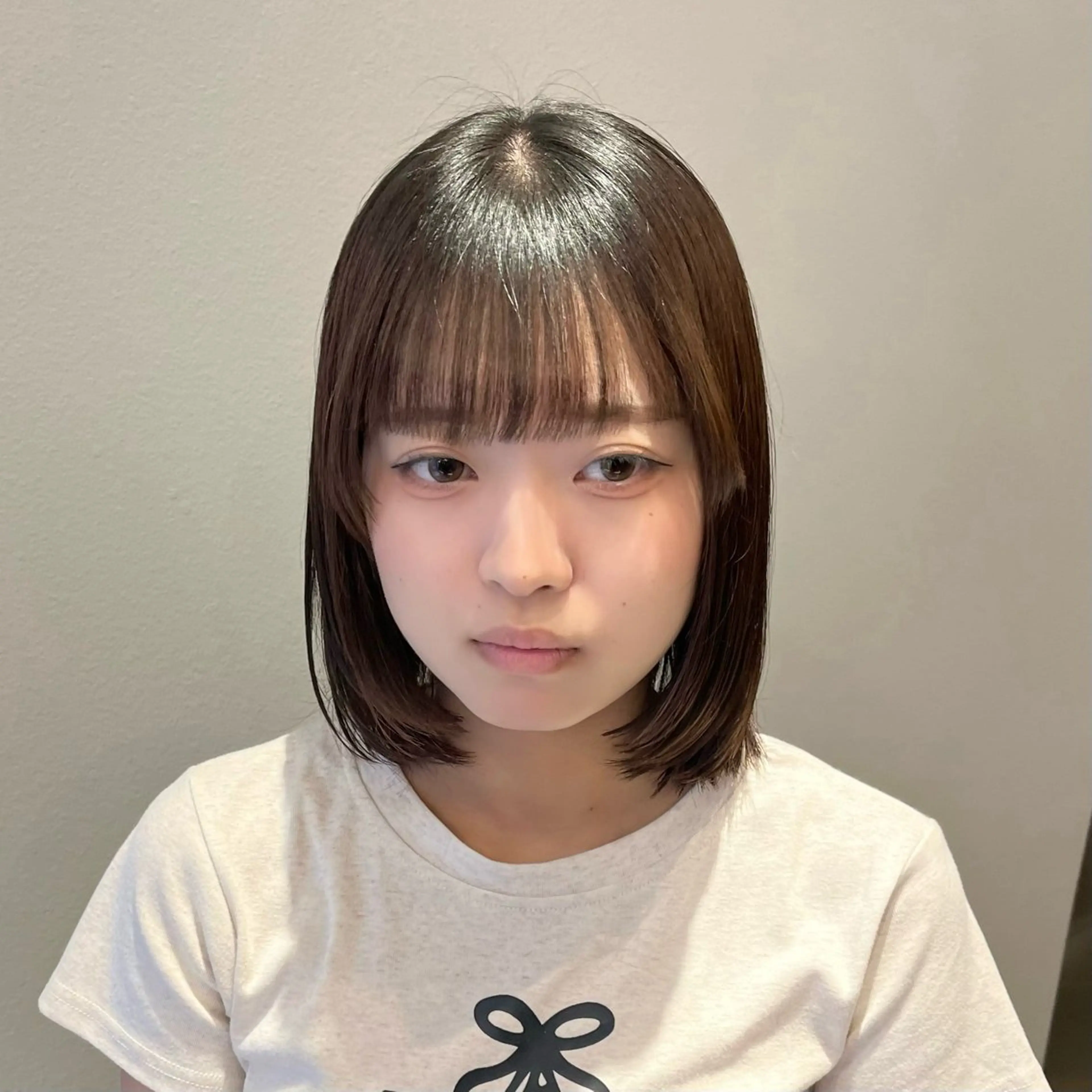 ミディアム カット 顔周り/ガーリー /ヘアメ/あつはのヘアスタイル