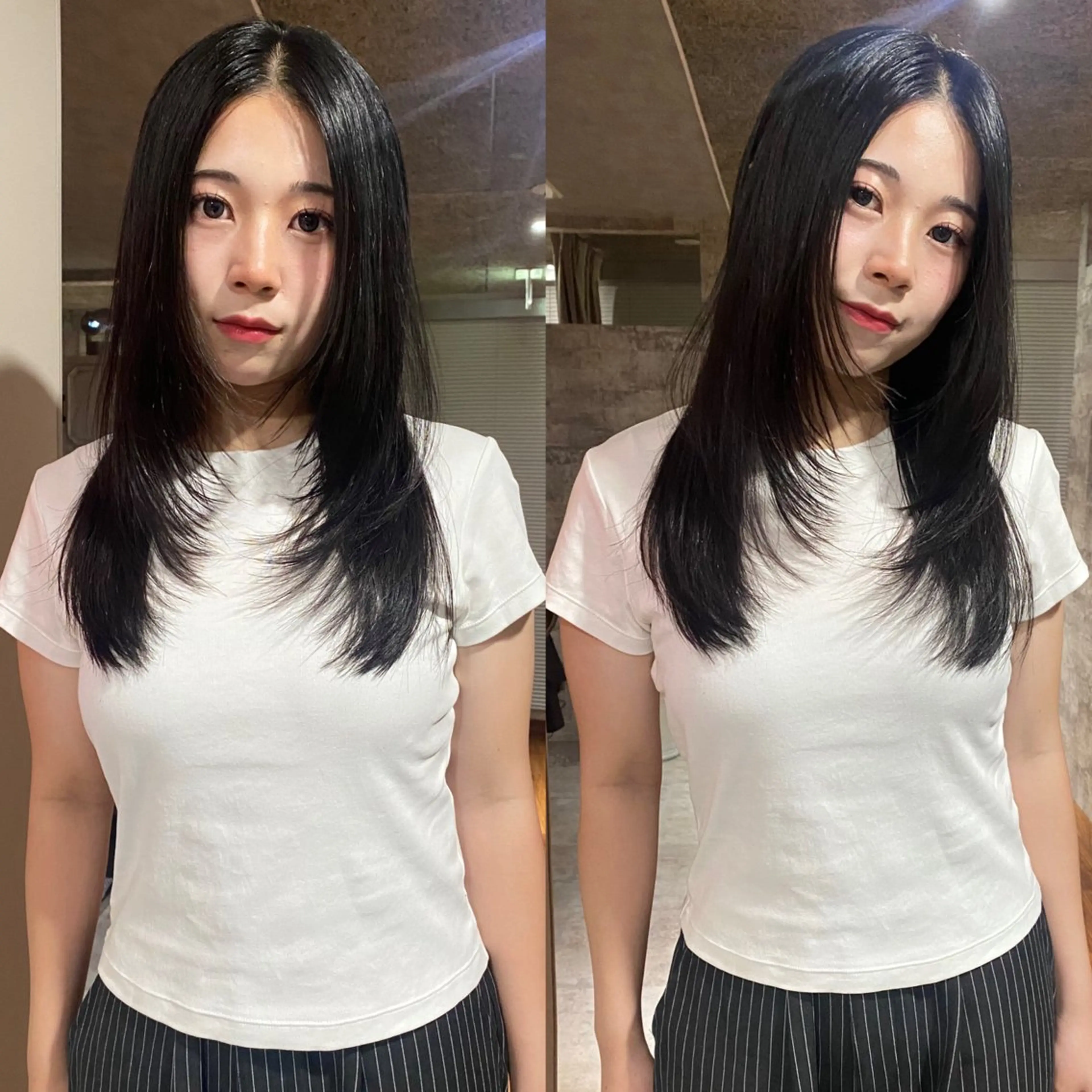 ミディアム カラー カット ヘアカラー 縮毛矯正 トリートメント mai / linoah˚✧のヘアスタイル