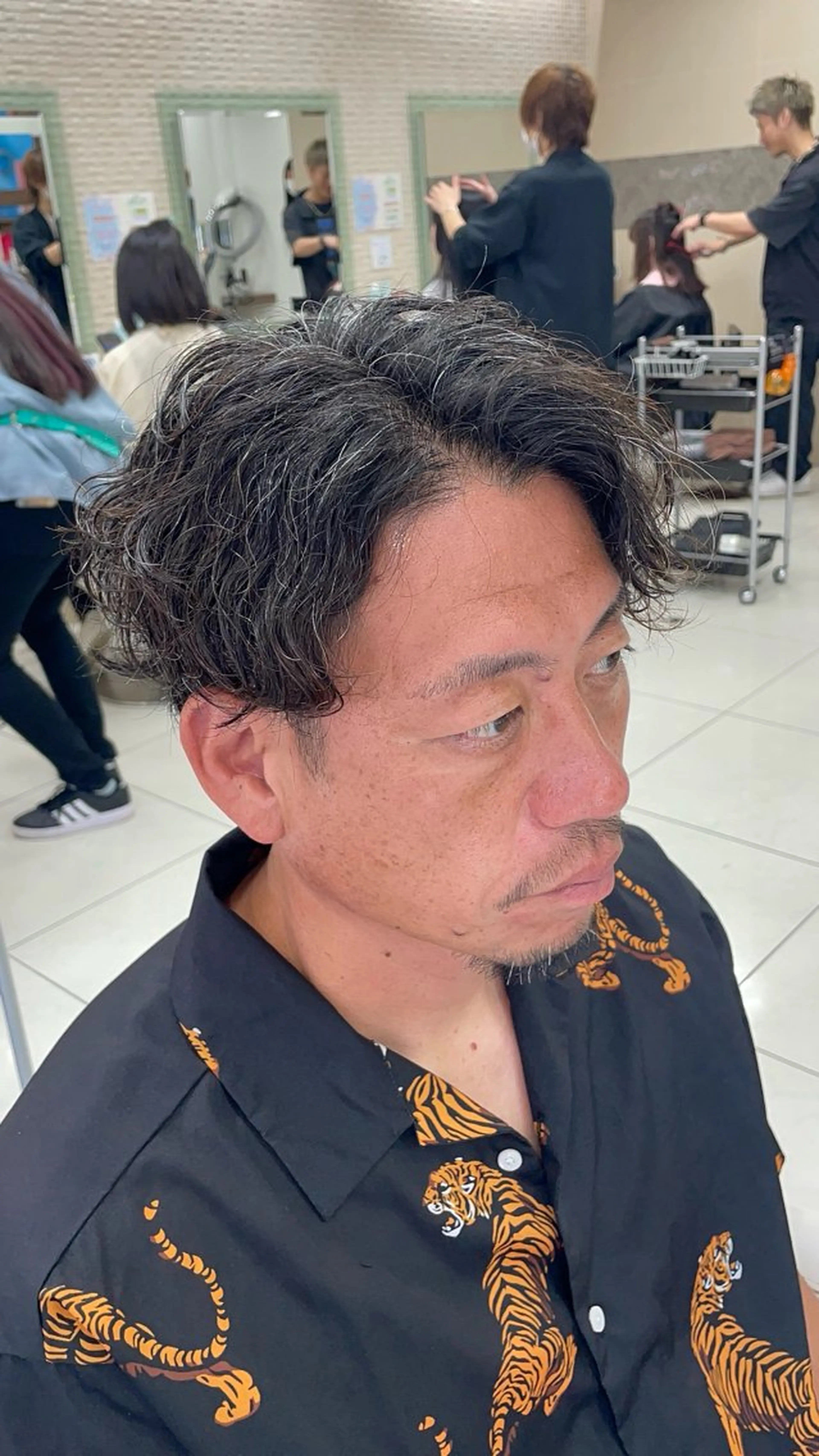 パーマ メンズ Yugaメンズパーマ /フェードカットのヘアスタイル