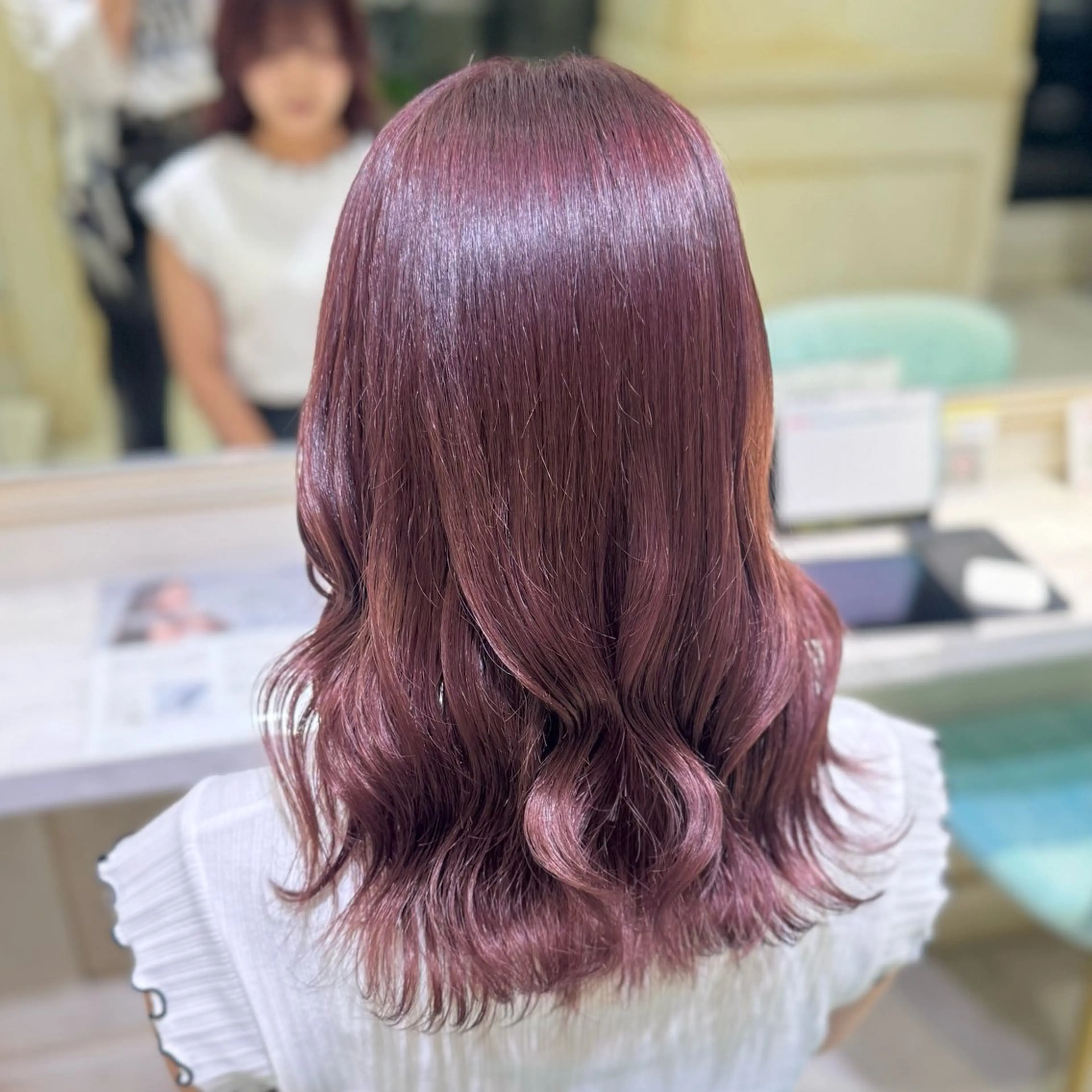 セミロング カラー 艶カラー/ ななみのヘアスタイル