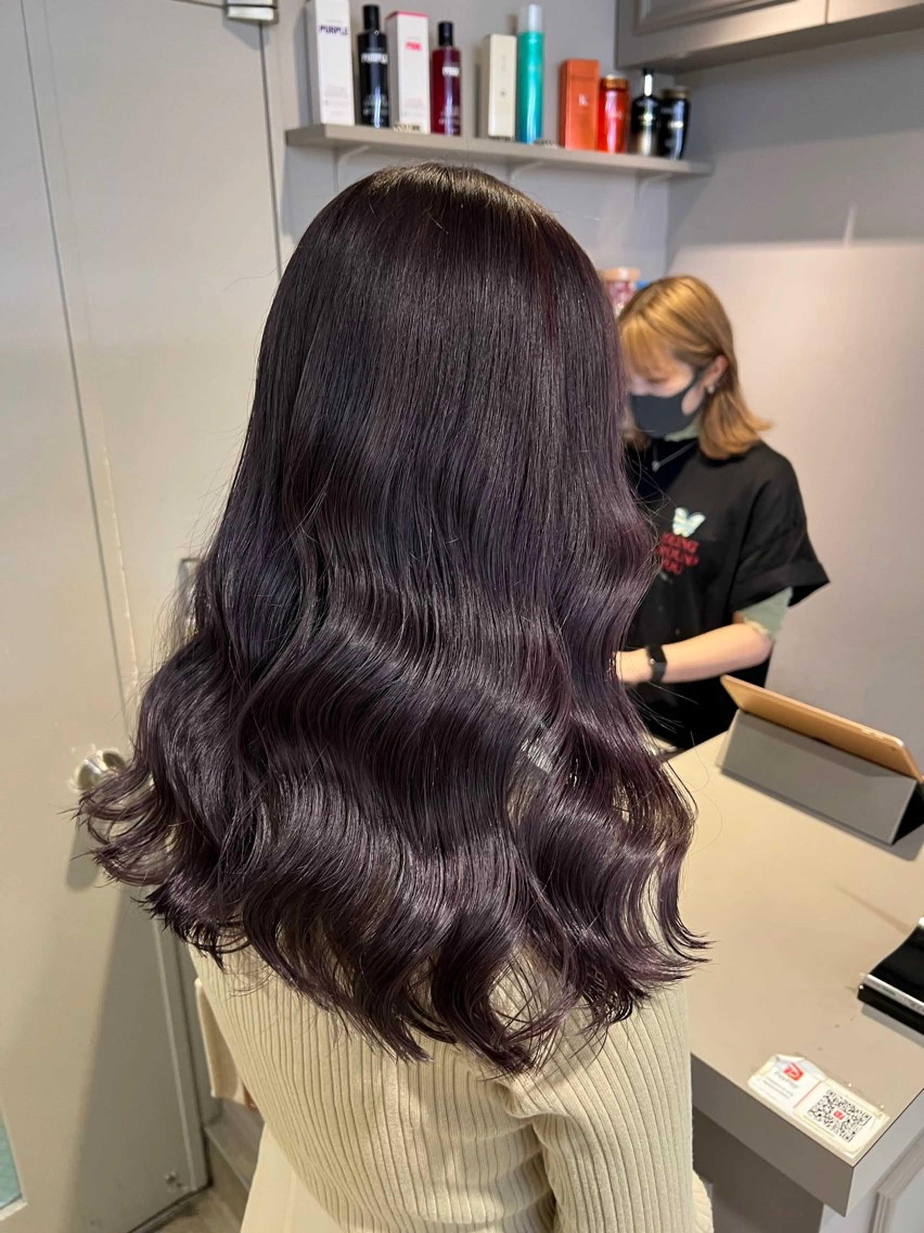 ミディアム カラー ヘアアレンジ カット ヘアカラー neon hair所属・🩵 JURI🩵のヘアスタイル