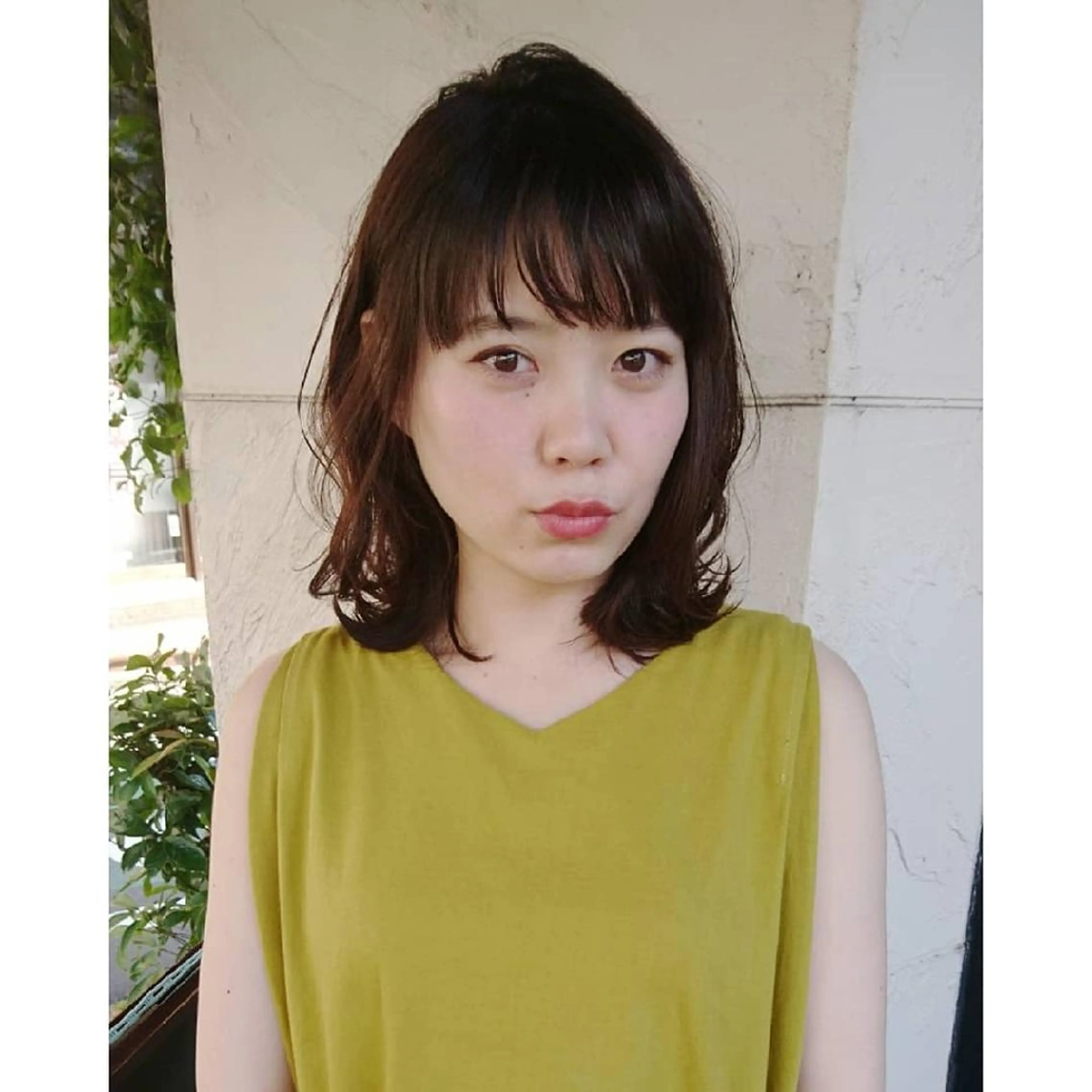 ミディアム レイヤーカット HIKARI＠ Ruheplatzのヘアスタイル