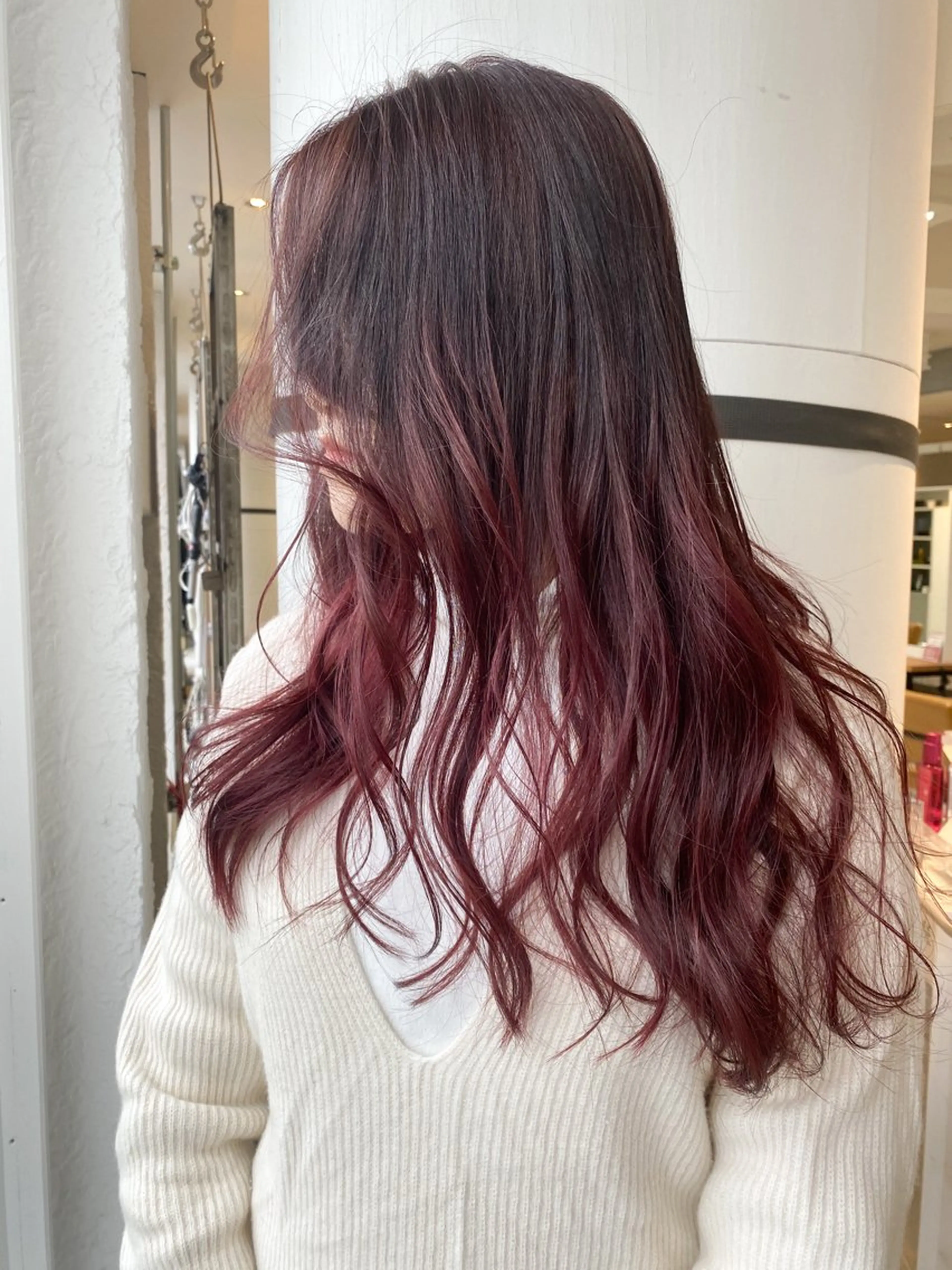 ロング カラー バレイヤージュ グラデーションカラー レイヤーカット ヘアカラー トリートメント welring hair salonのヘアスタイル