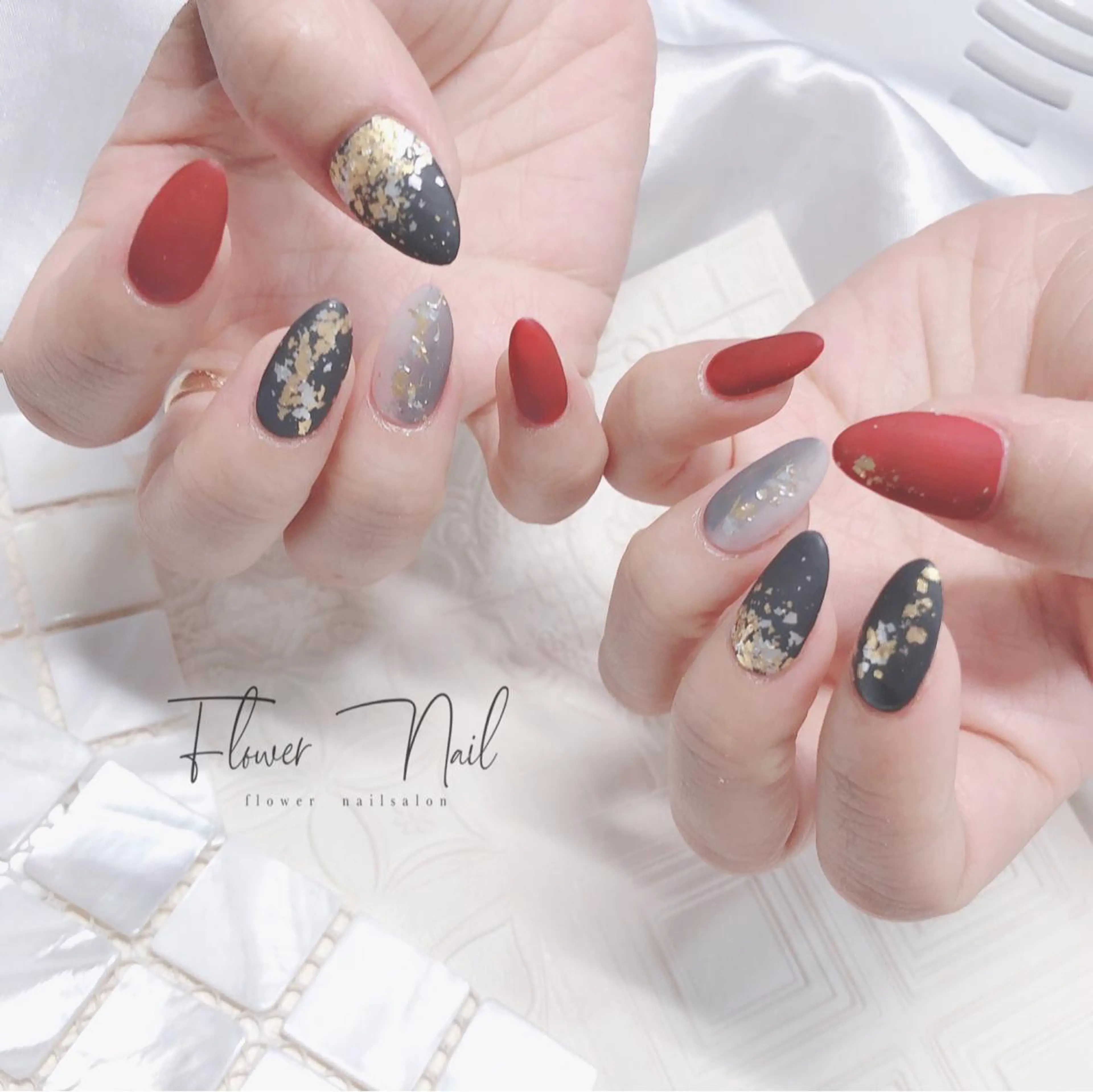 ネイル 持ち込み Flower nailのネイルデザイン
