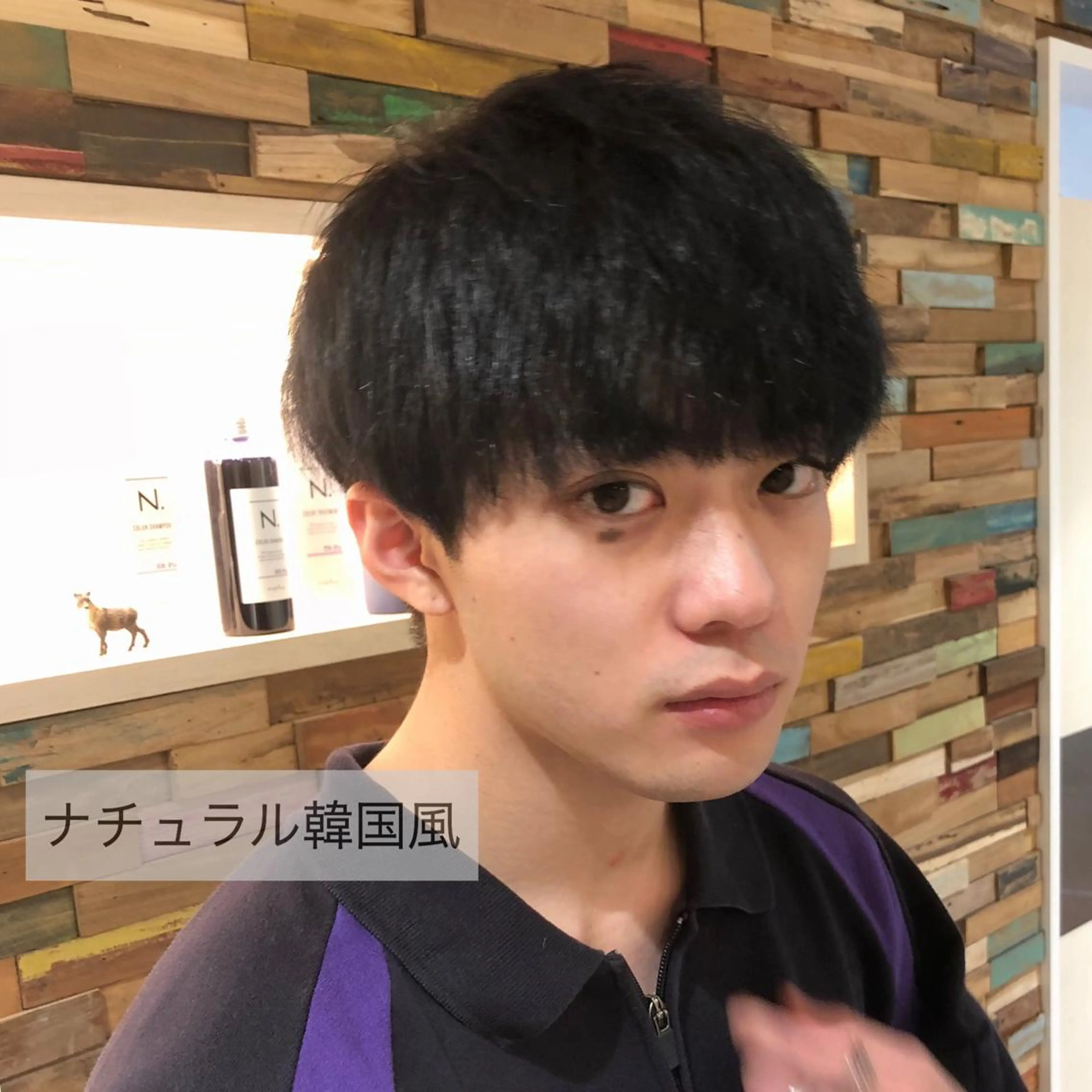 メンズ カット ヘアカラー トリートメント メンズパーマヒロ トのヘアスタイル