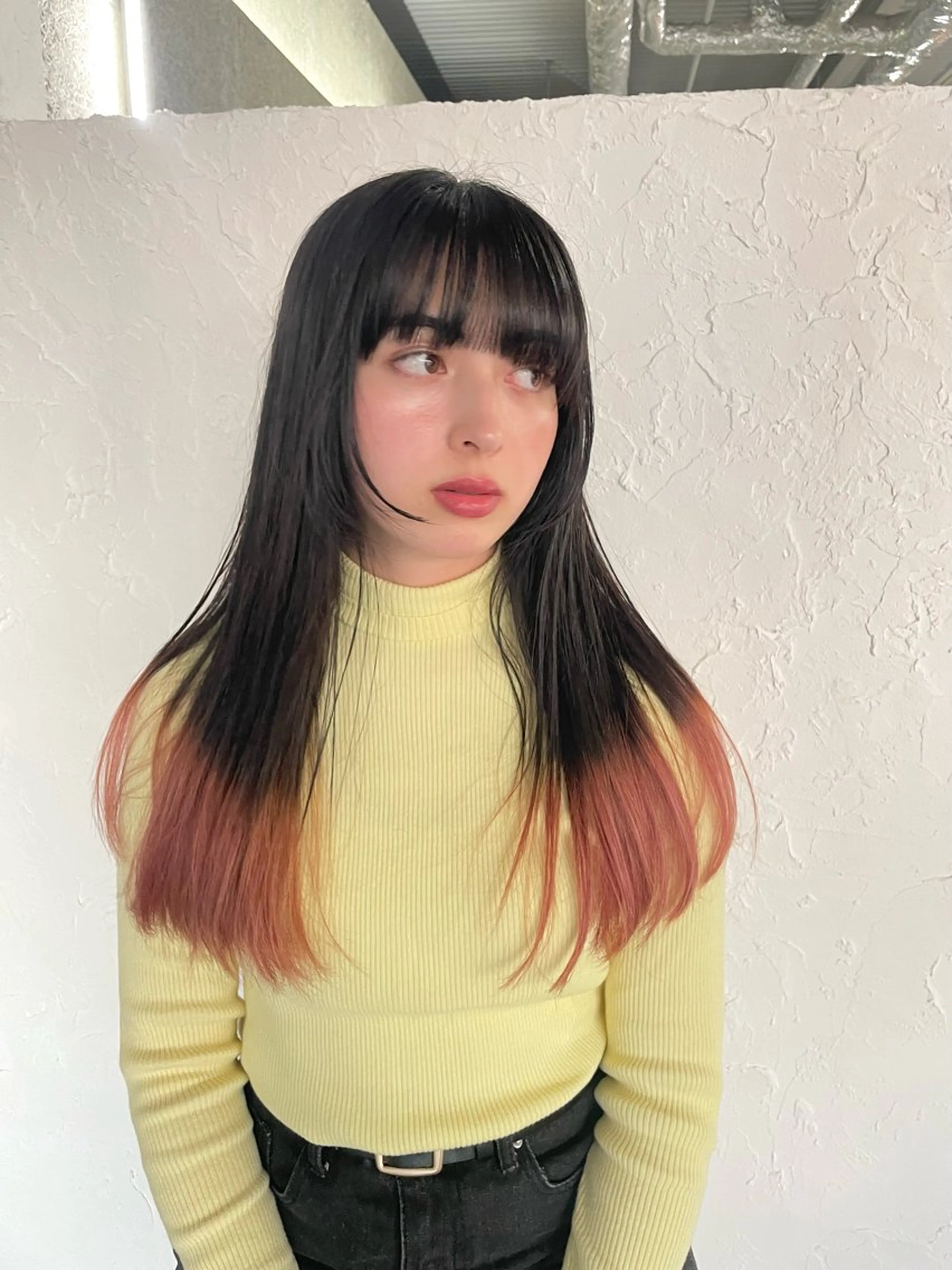 ロング カラー ブリーチ ケアブリーチ カット ヘアカラー トリートメント shiba tomomiのヘアスタイル