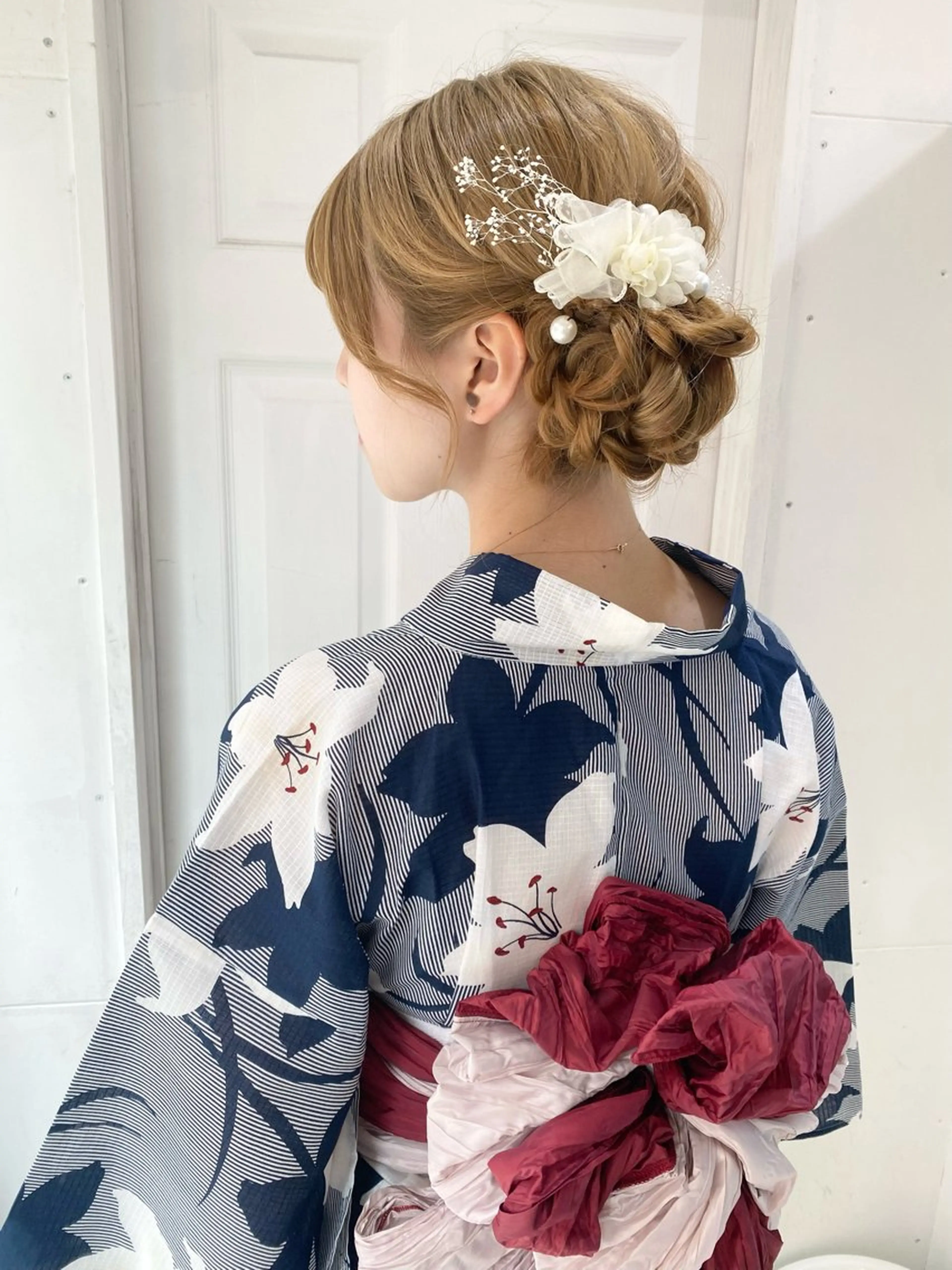 浴衣着付け+ヘアセットの写真